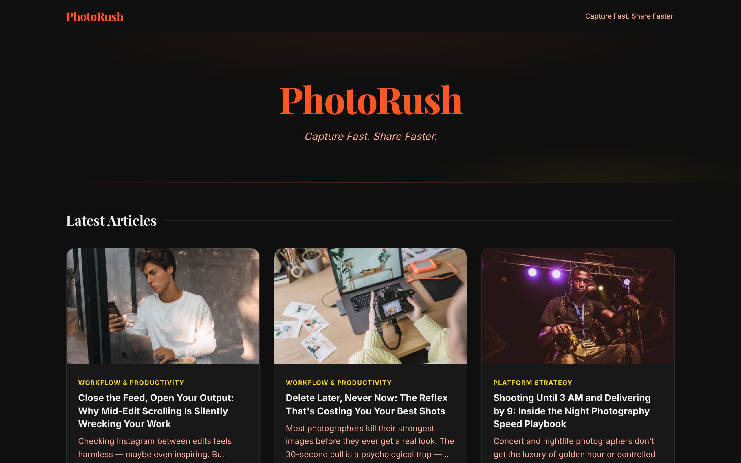 PhotoRush screenshot