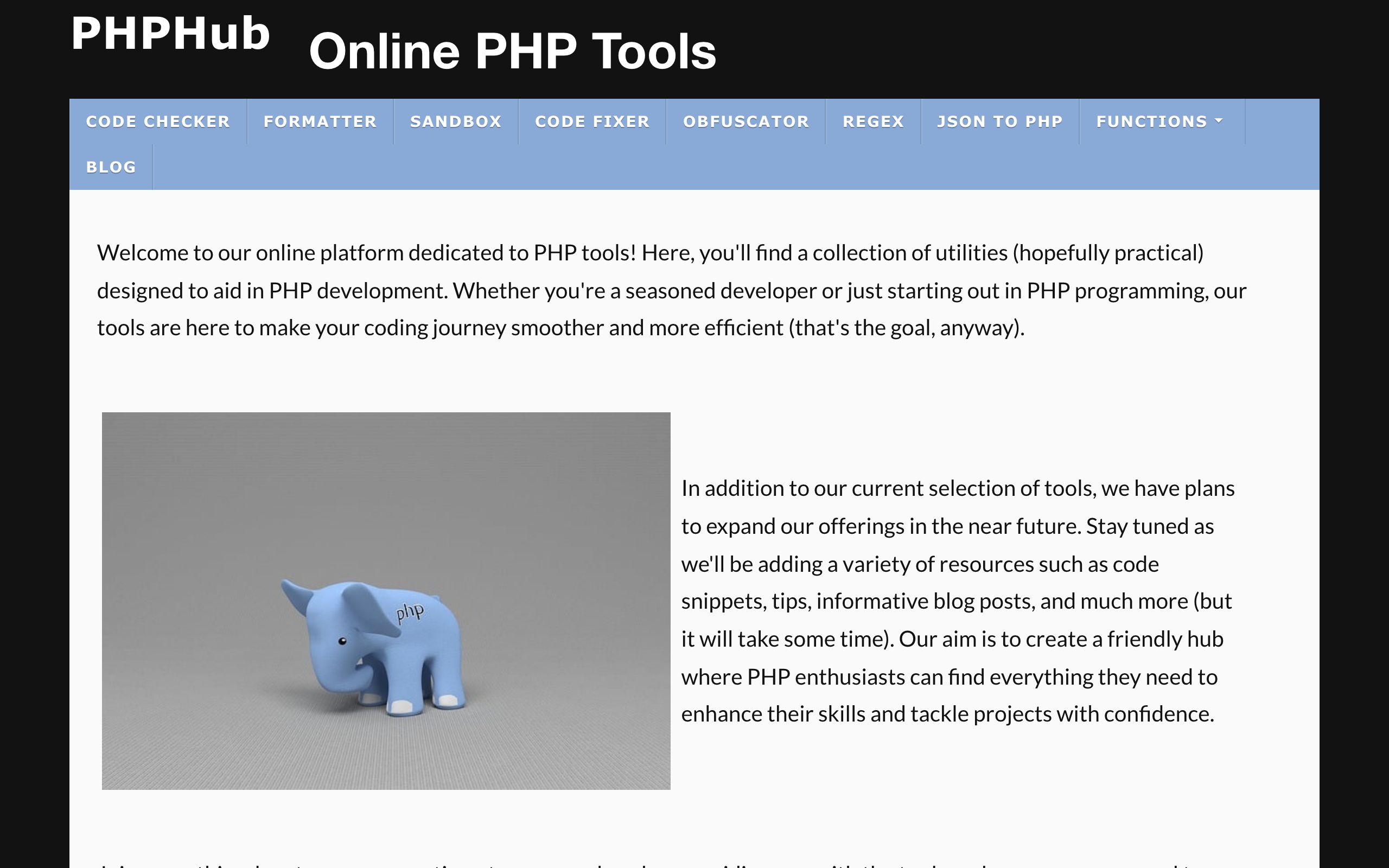 PHPHub screenshot