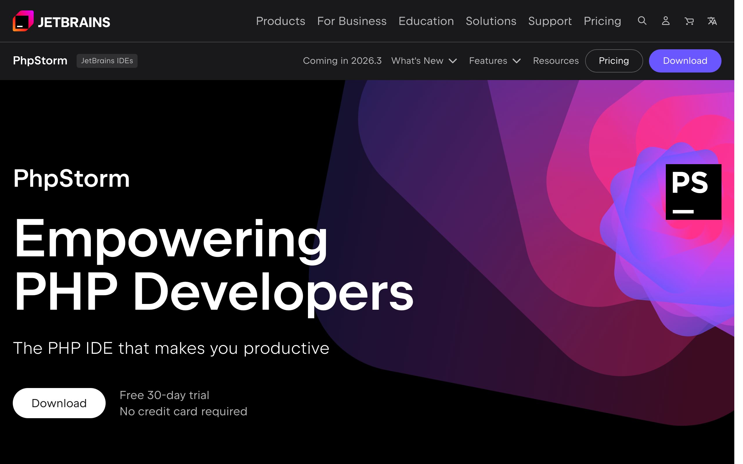 PhpStorm screenshot