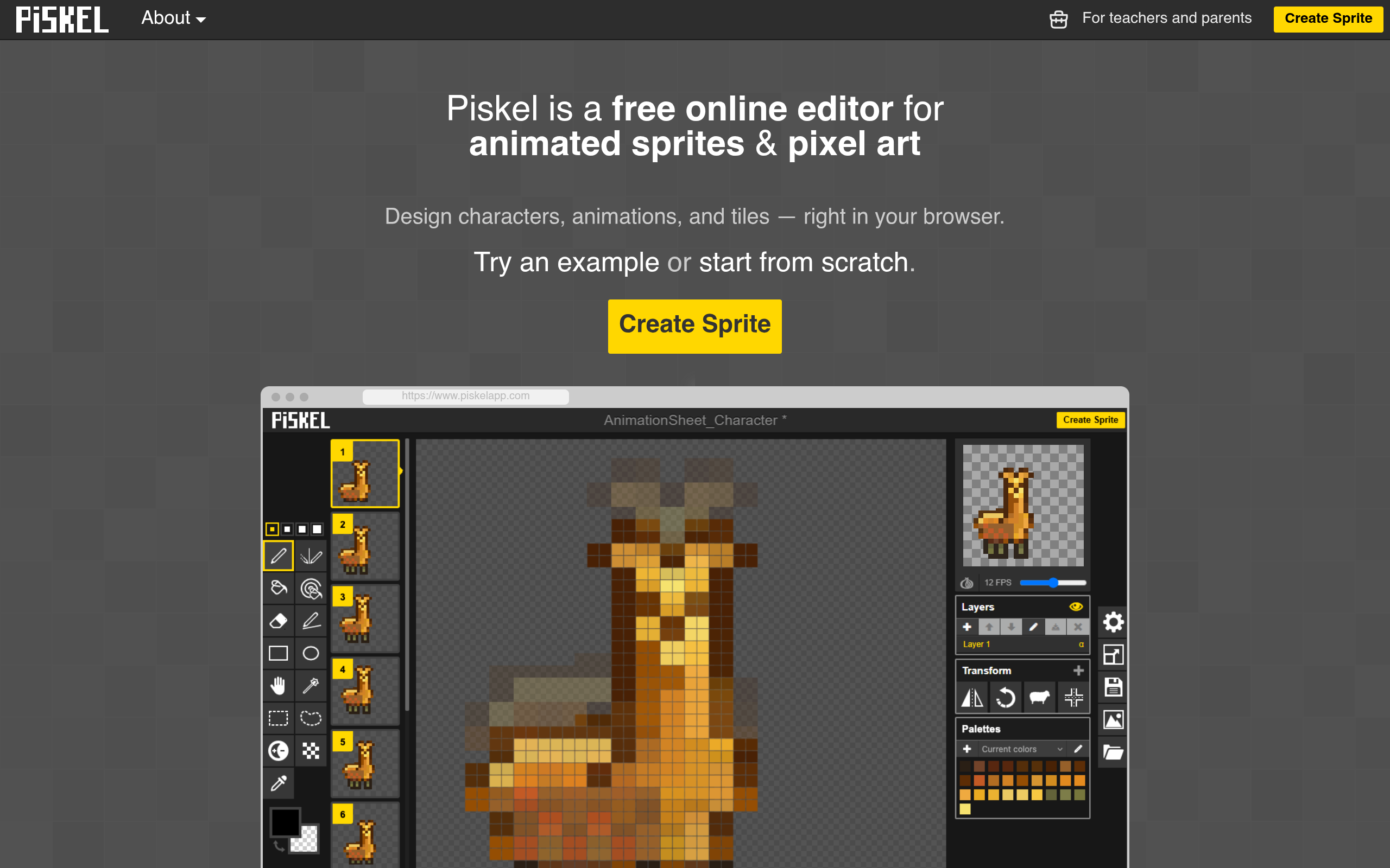 Piskel screenshot