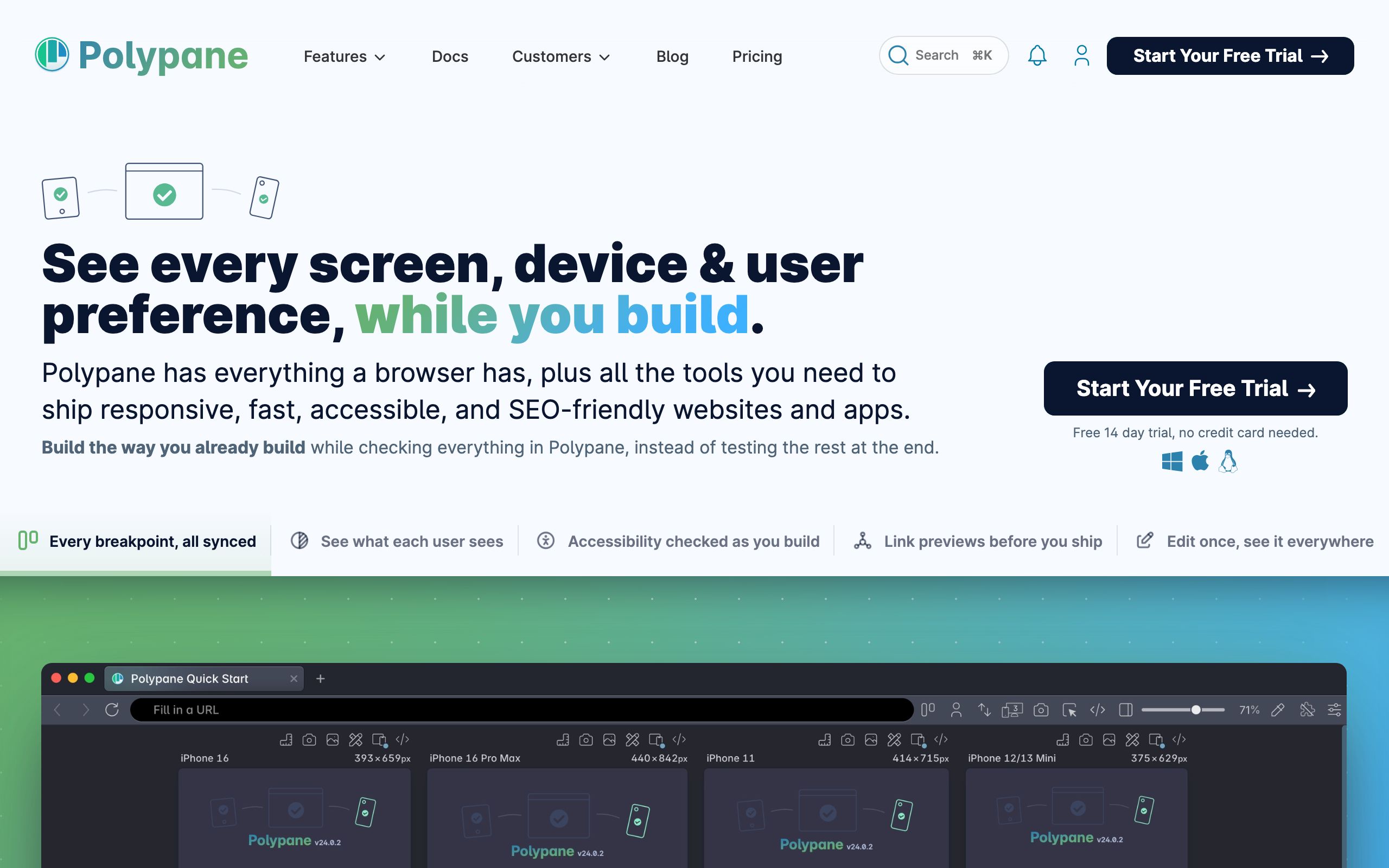 Polypane screenshot