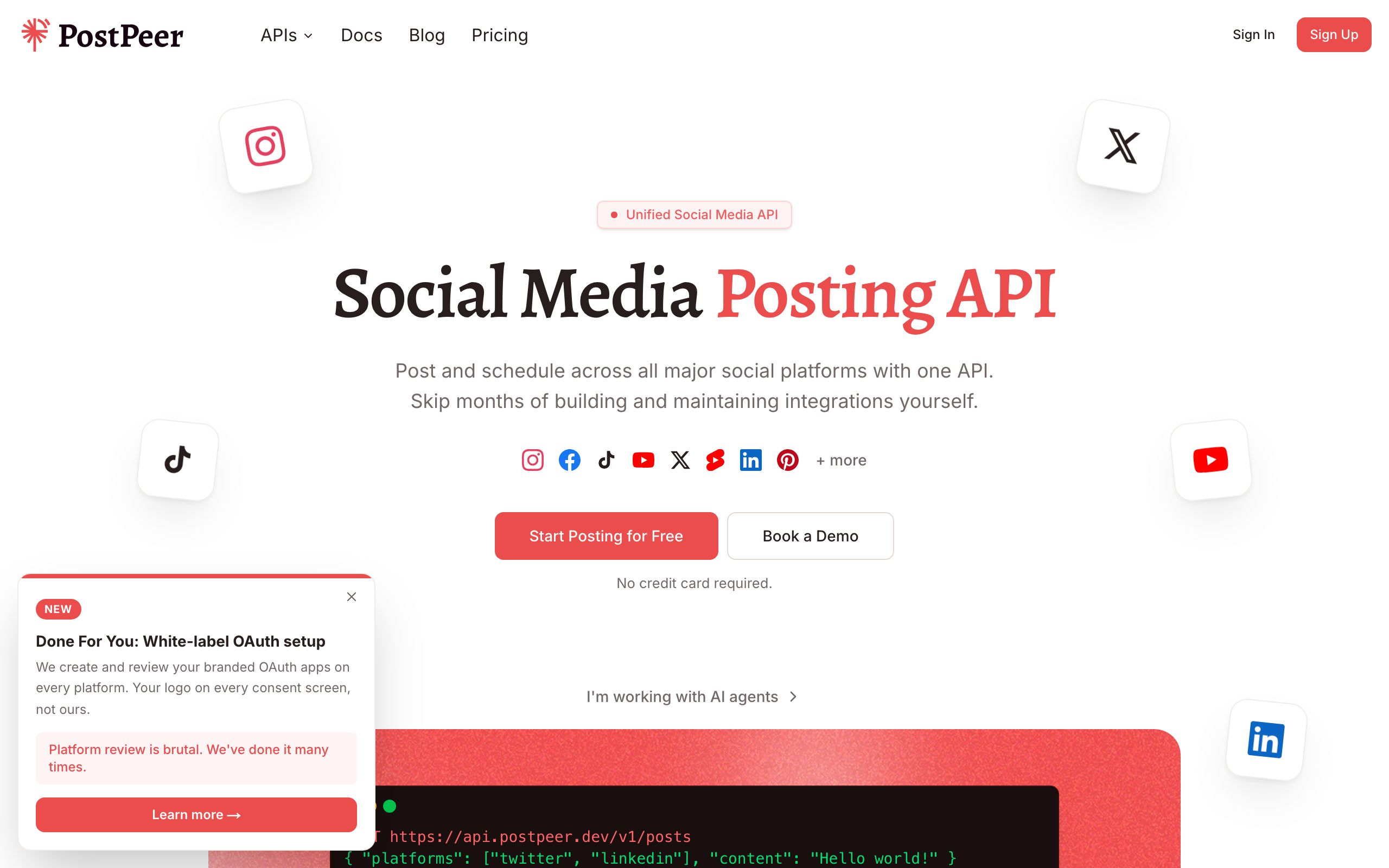 PostPeer screenshot