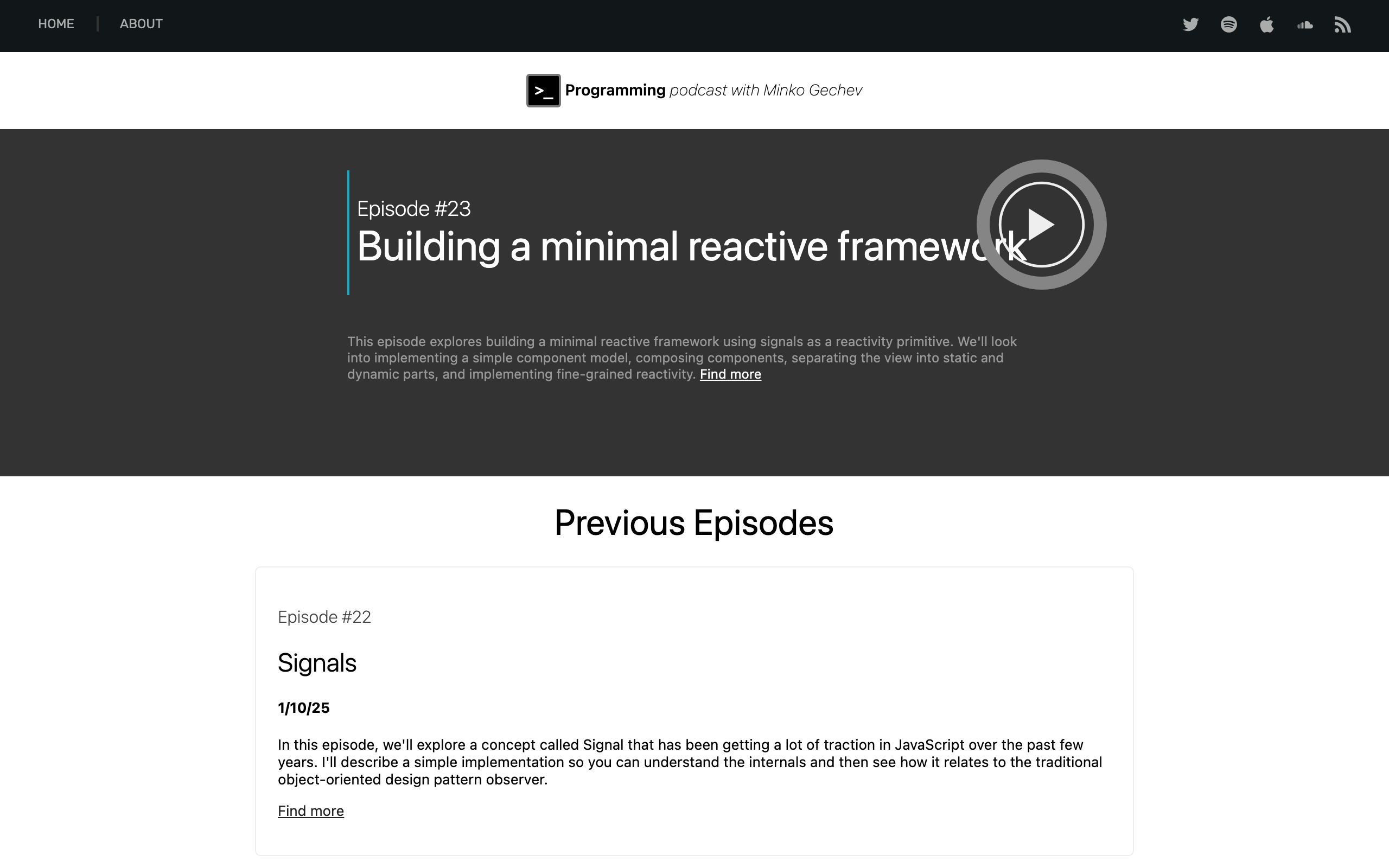 Programming Podcast screenshot