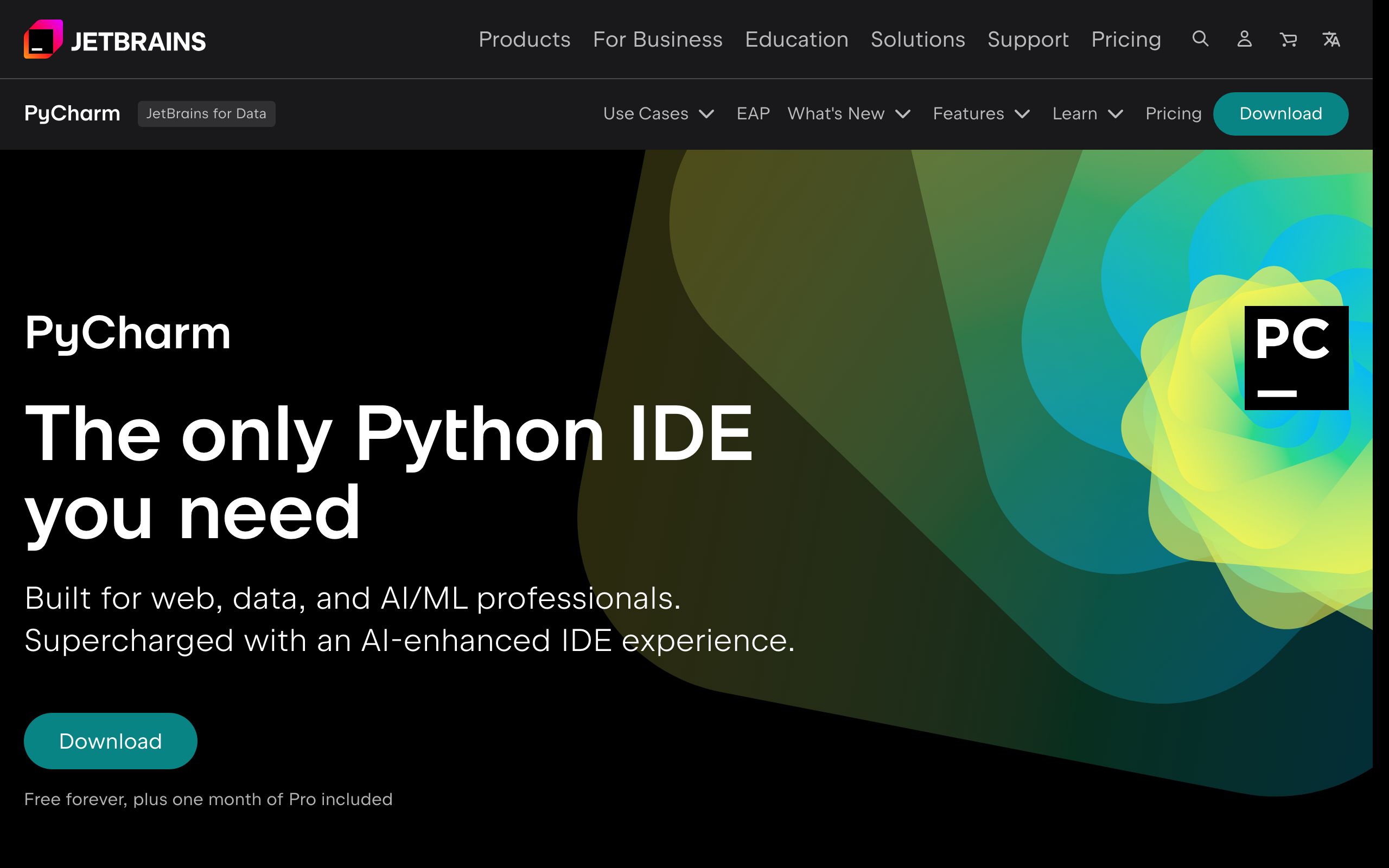 PyCharm screenshot