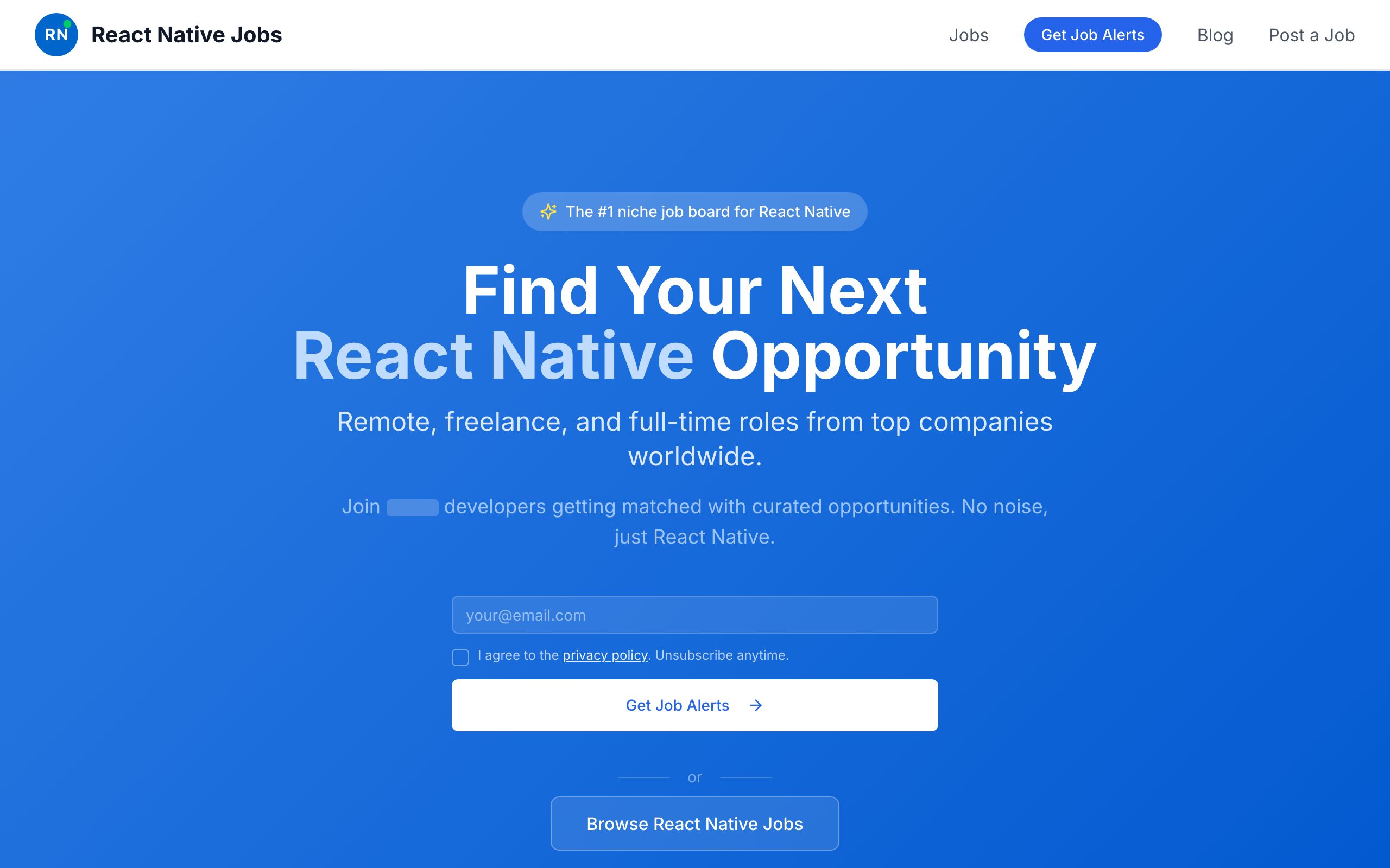 React Native Jobs screenshot