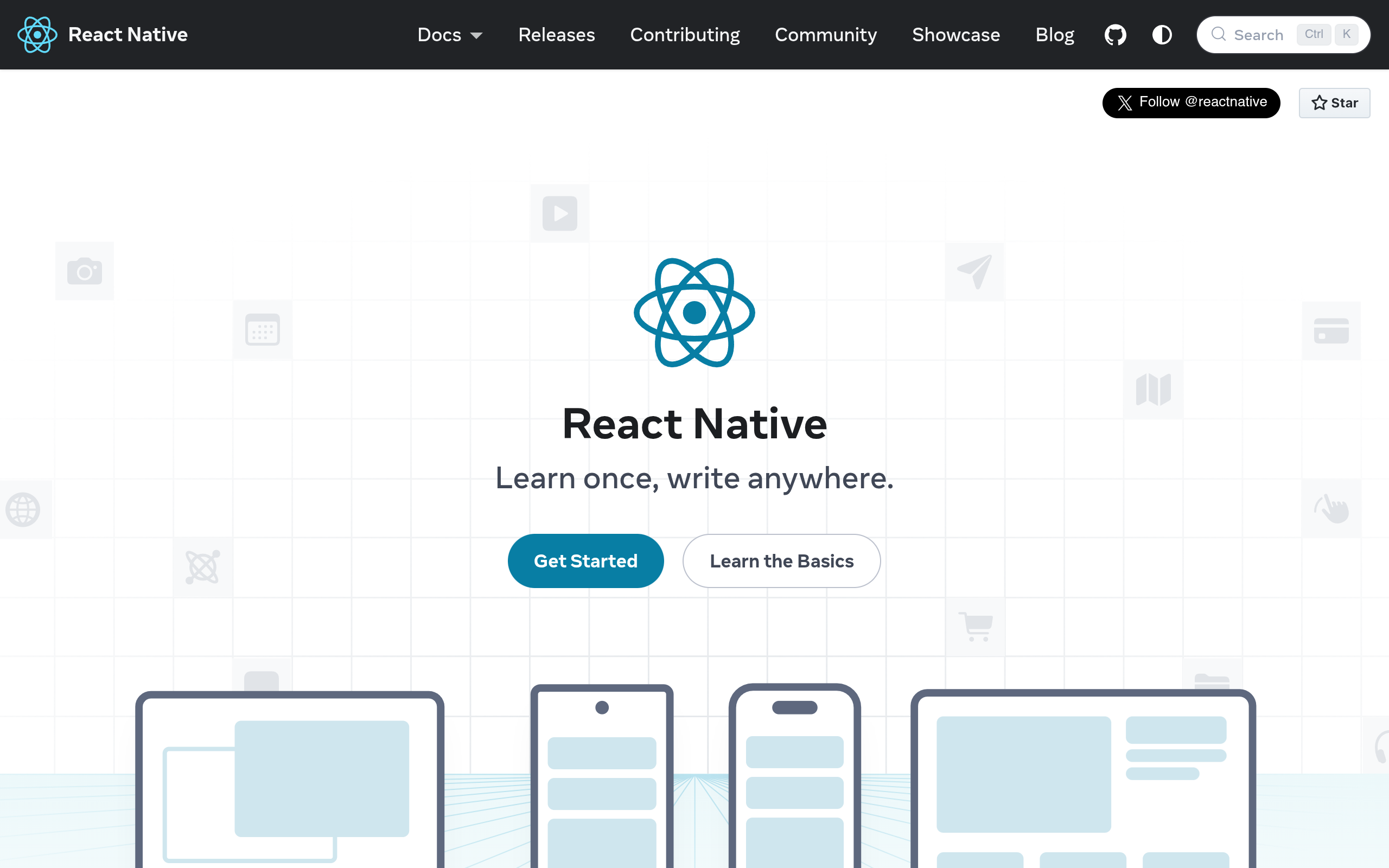 React Native screenshot
