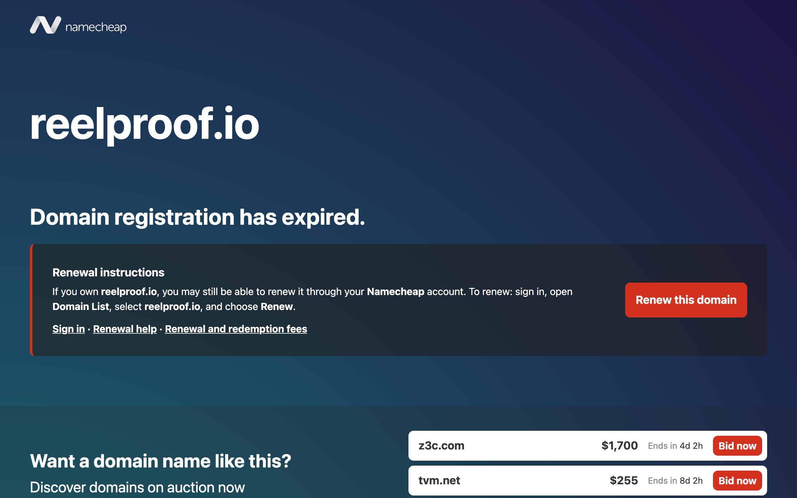 ReelProof screenshot