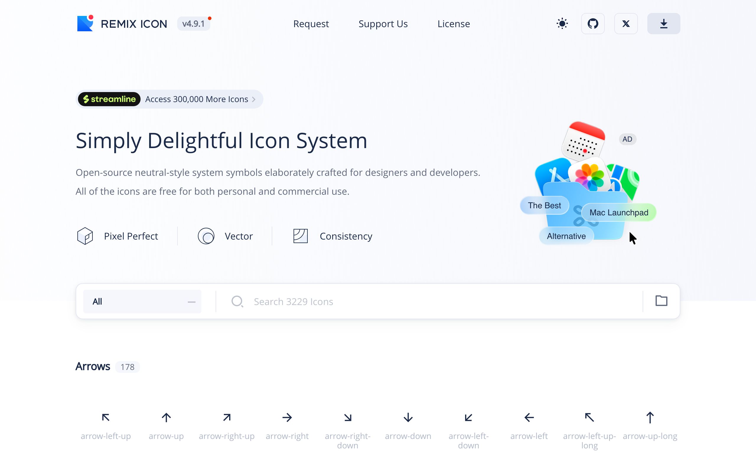 Remix Icon screenshot