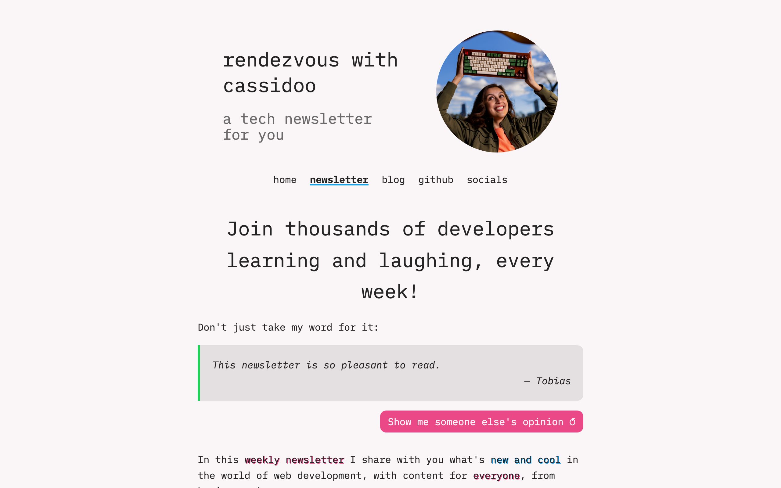 rendezvous with cassidoo screenshot