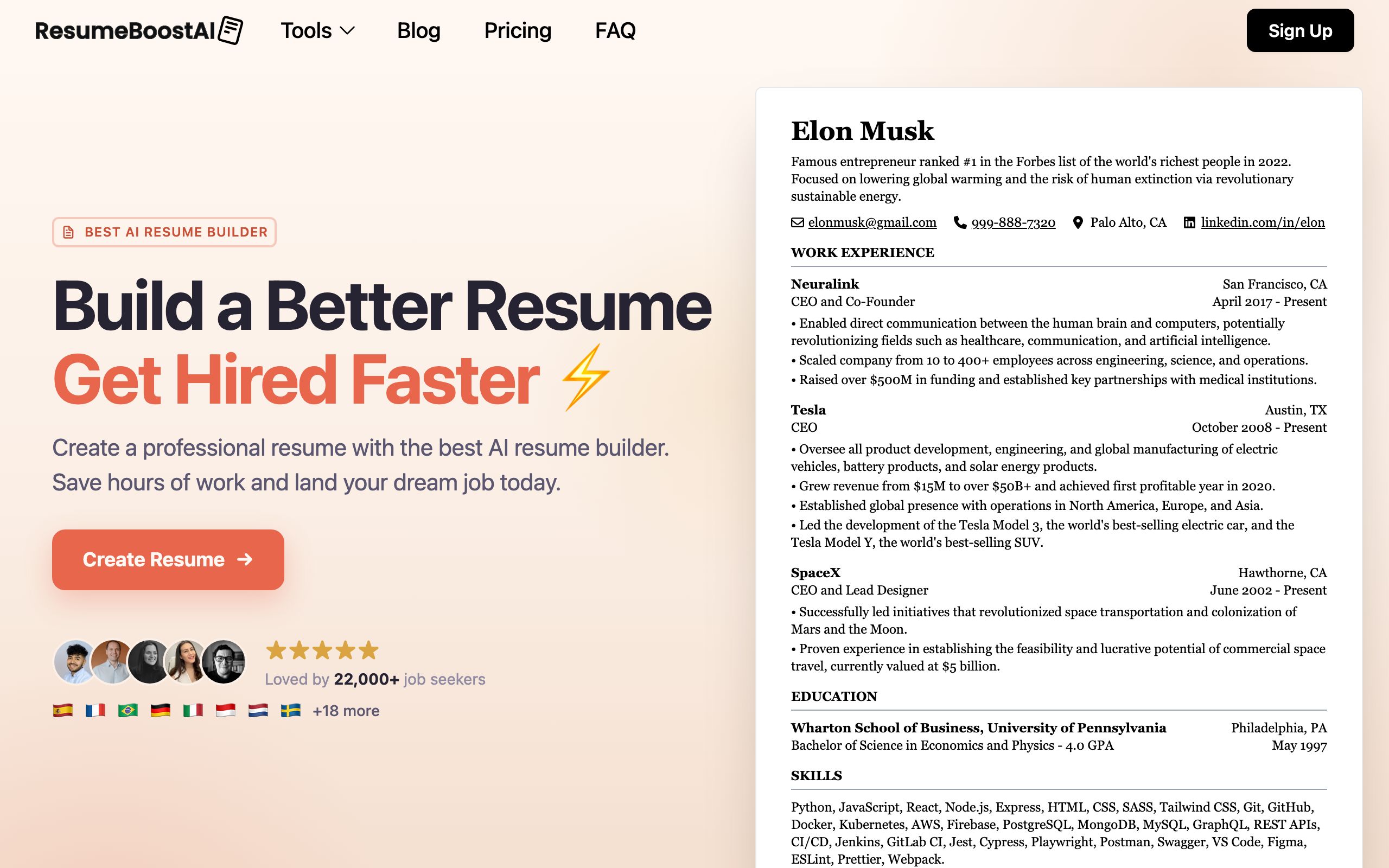 ResumeBoostAI screenshot