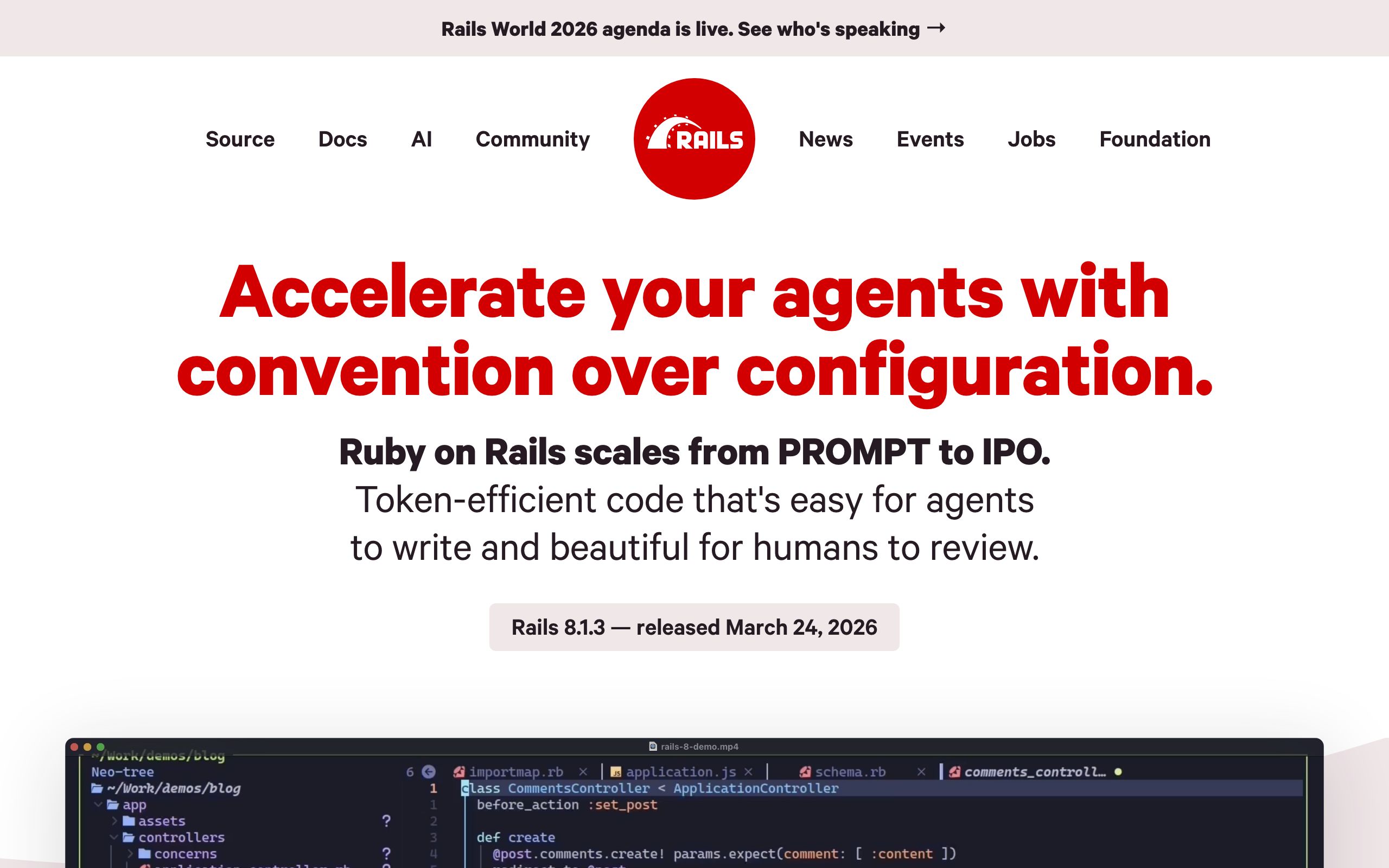 Ruby on Rails screenshot