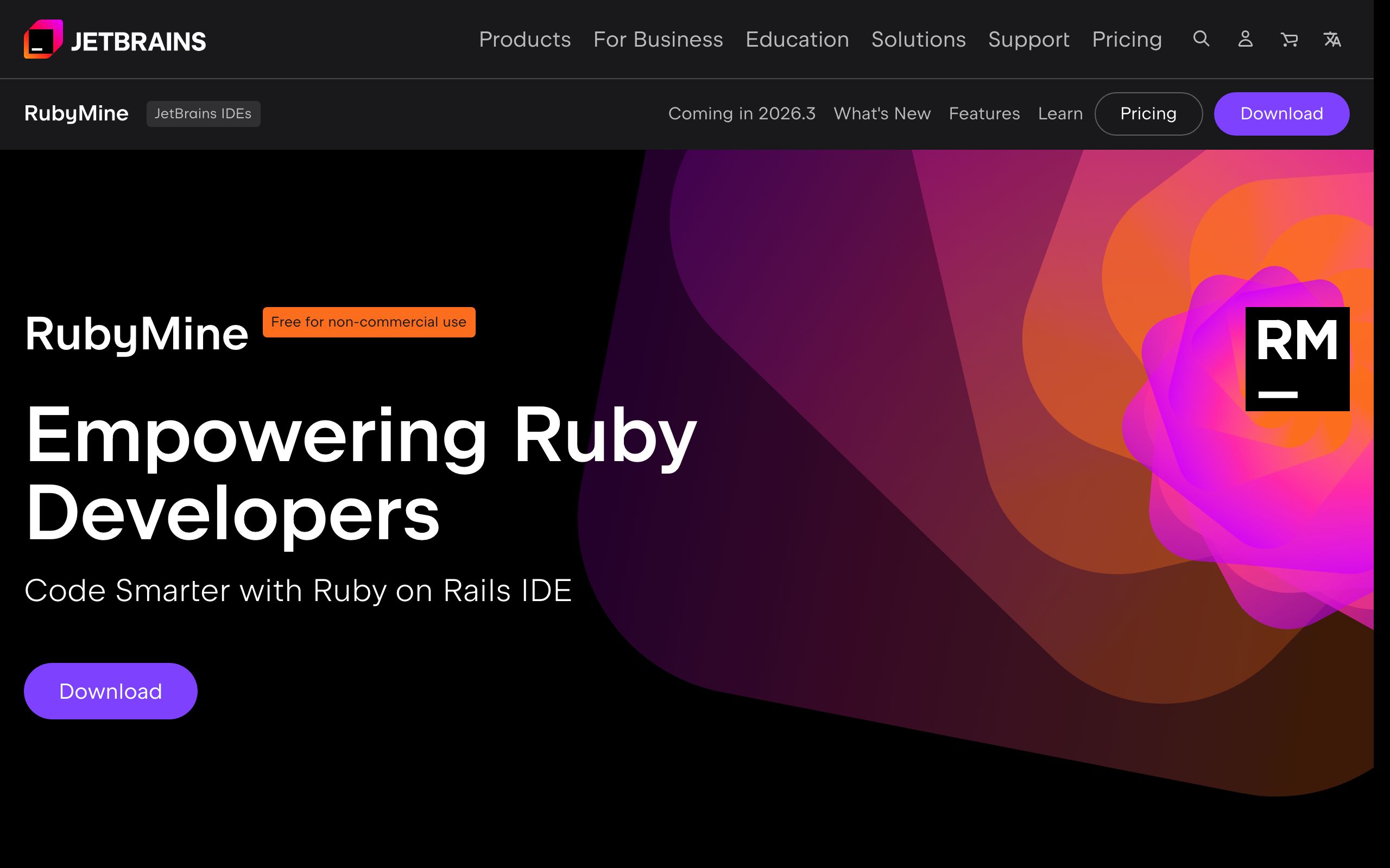 RubyMine screenshot