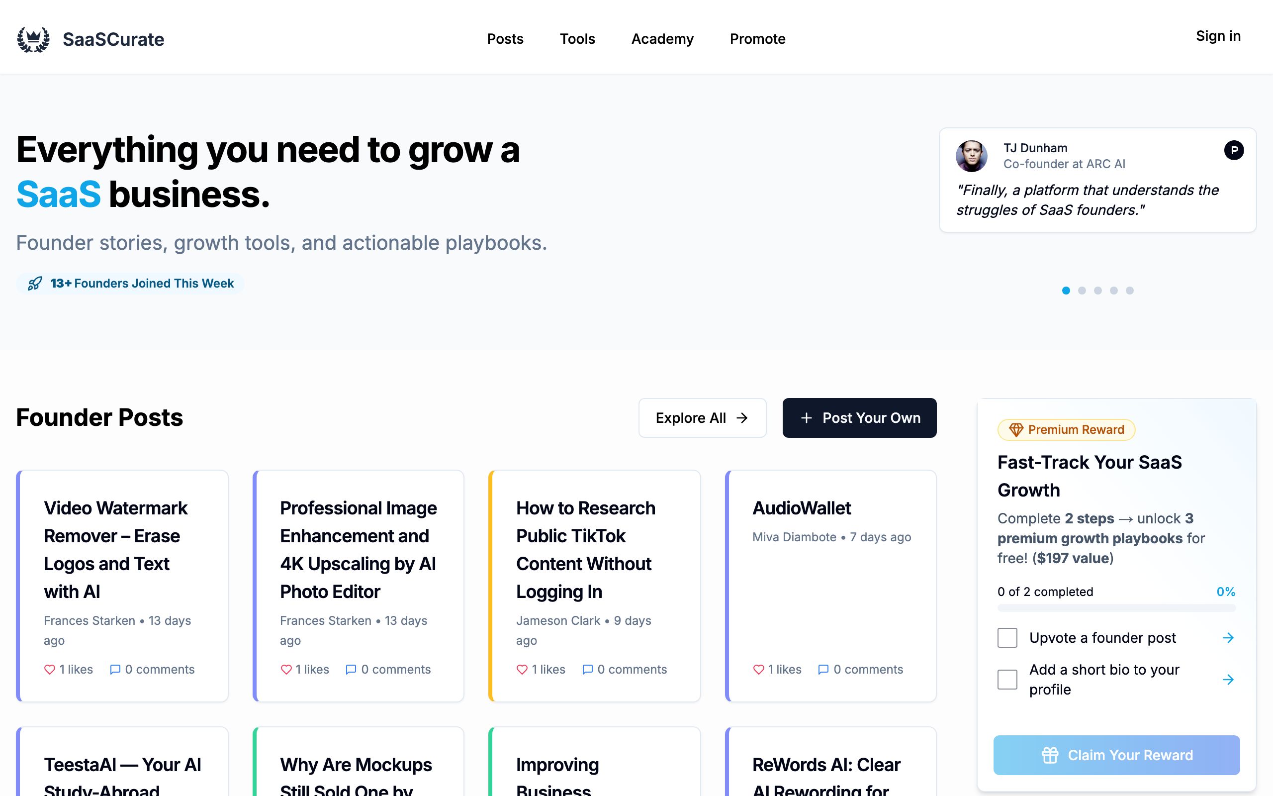 SaaSCurate screenshot