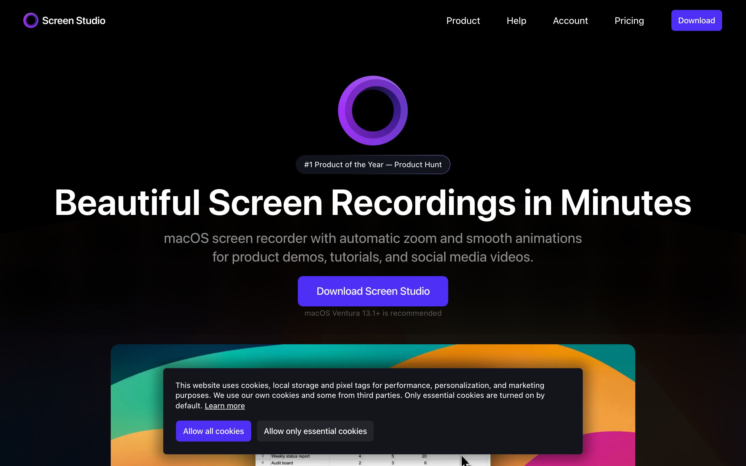 Screen Studio screenshot