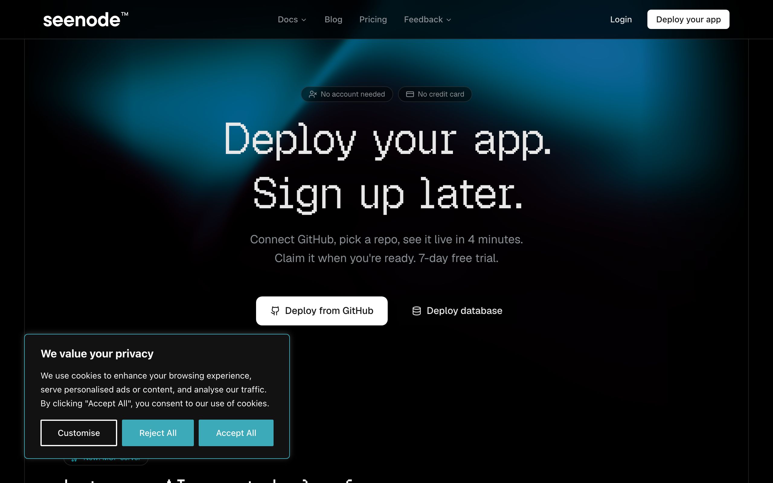 Seenode screenshot