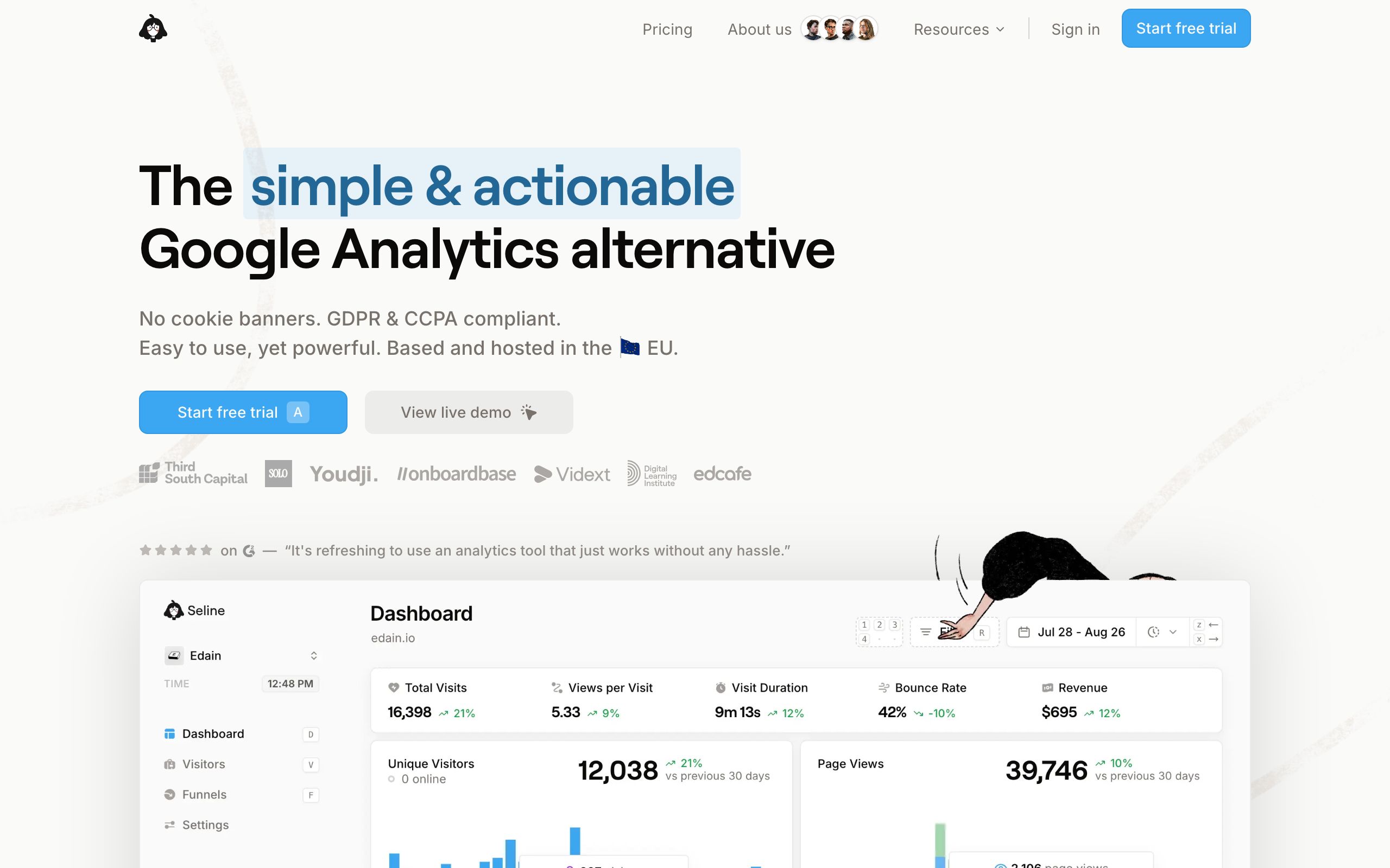 Seline Analytics screenshot