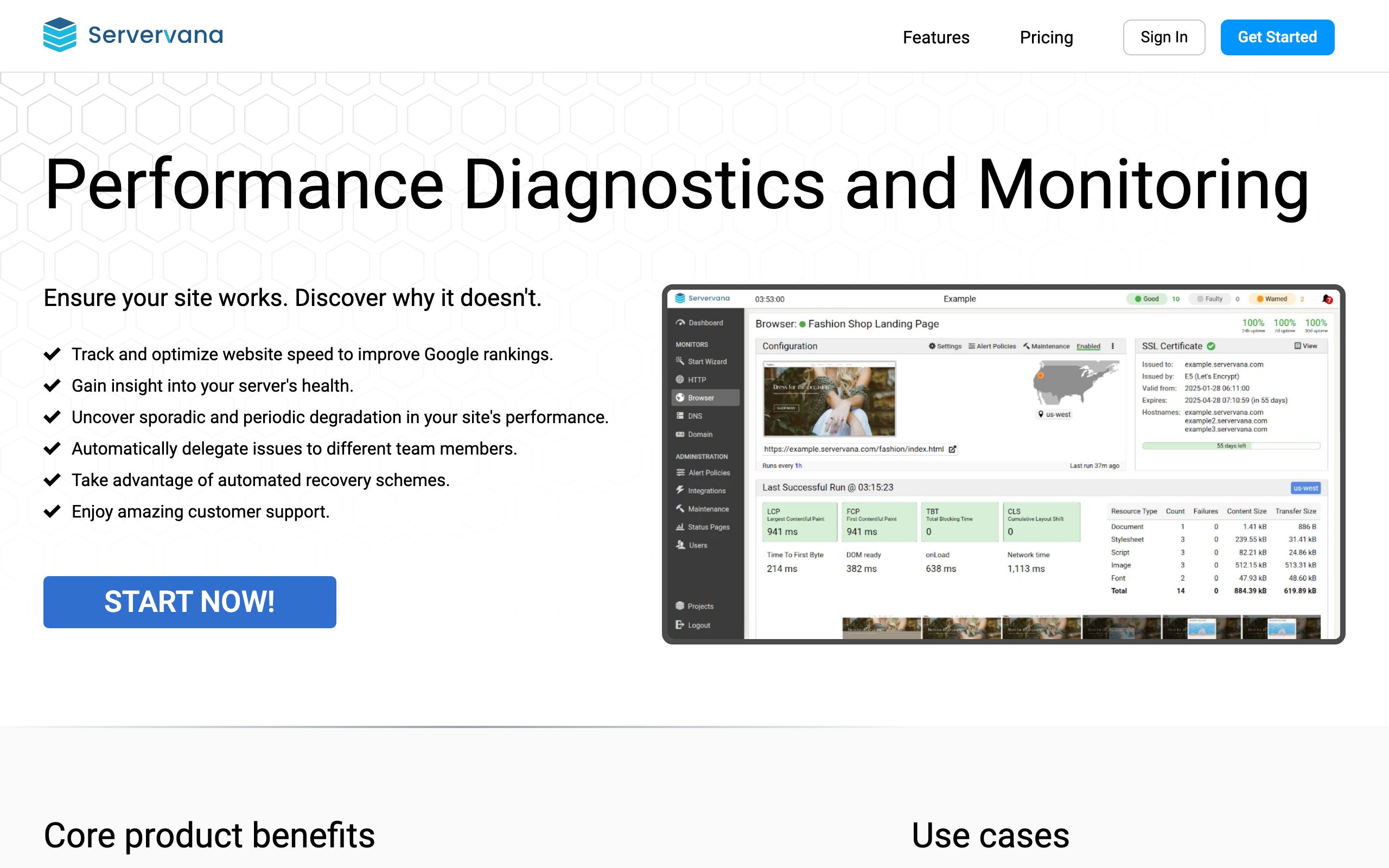 Servervana screenshot