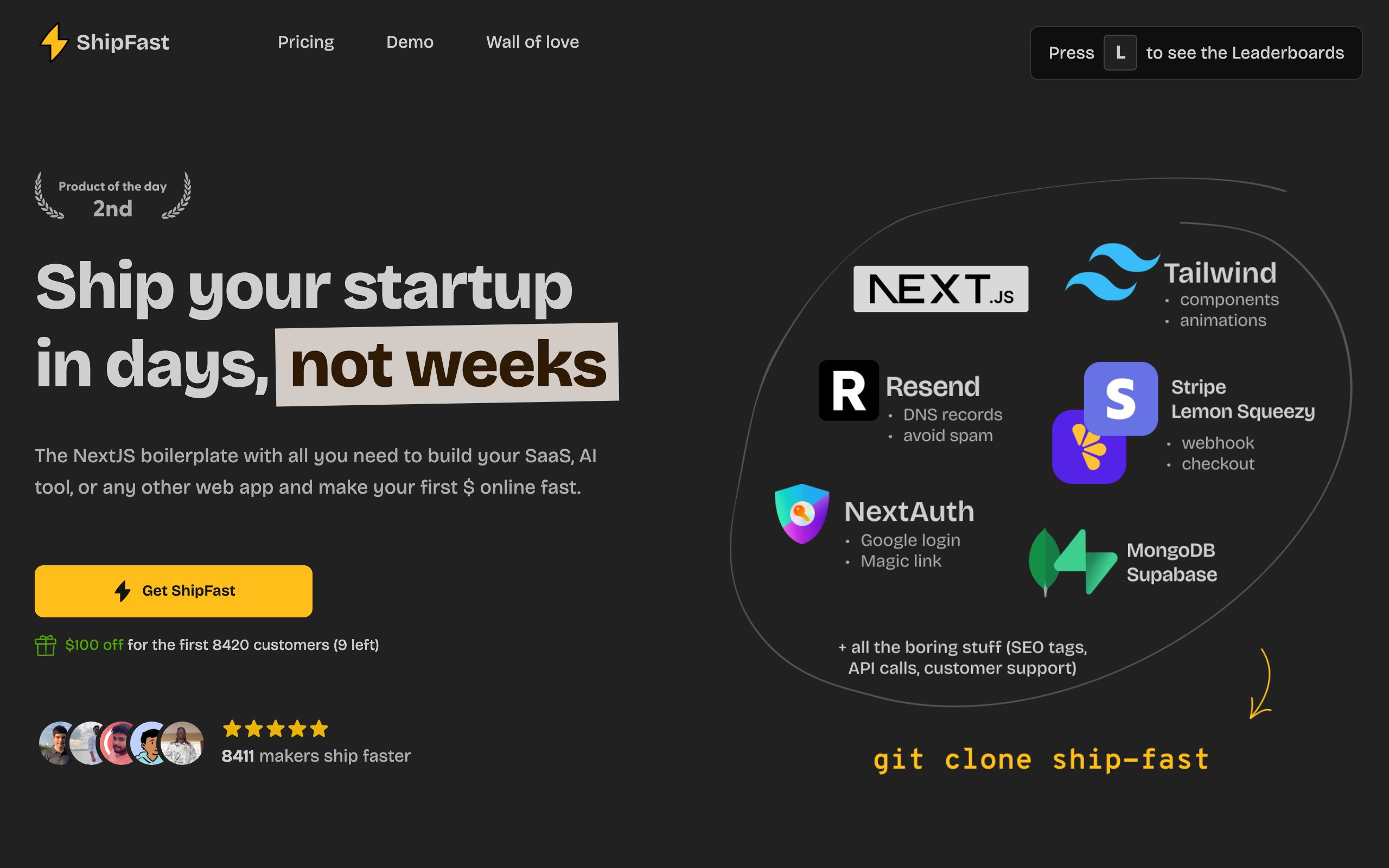 ShipFast screenshot