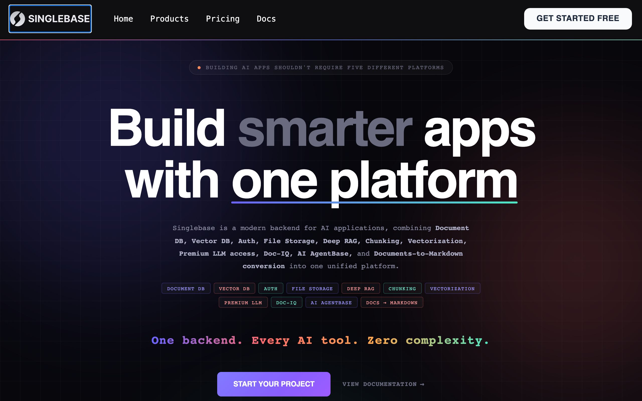 Singlebase screenshot