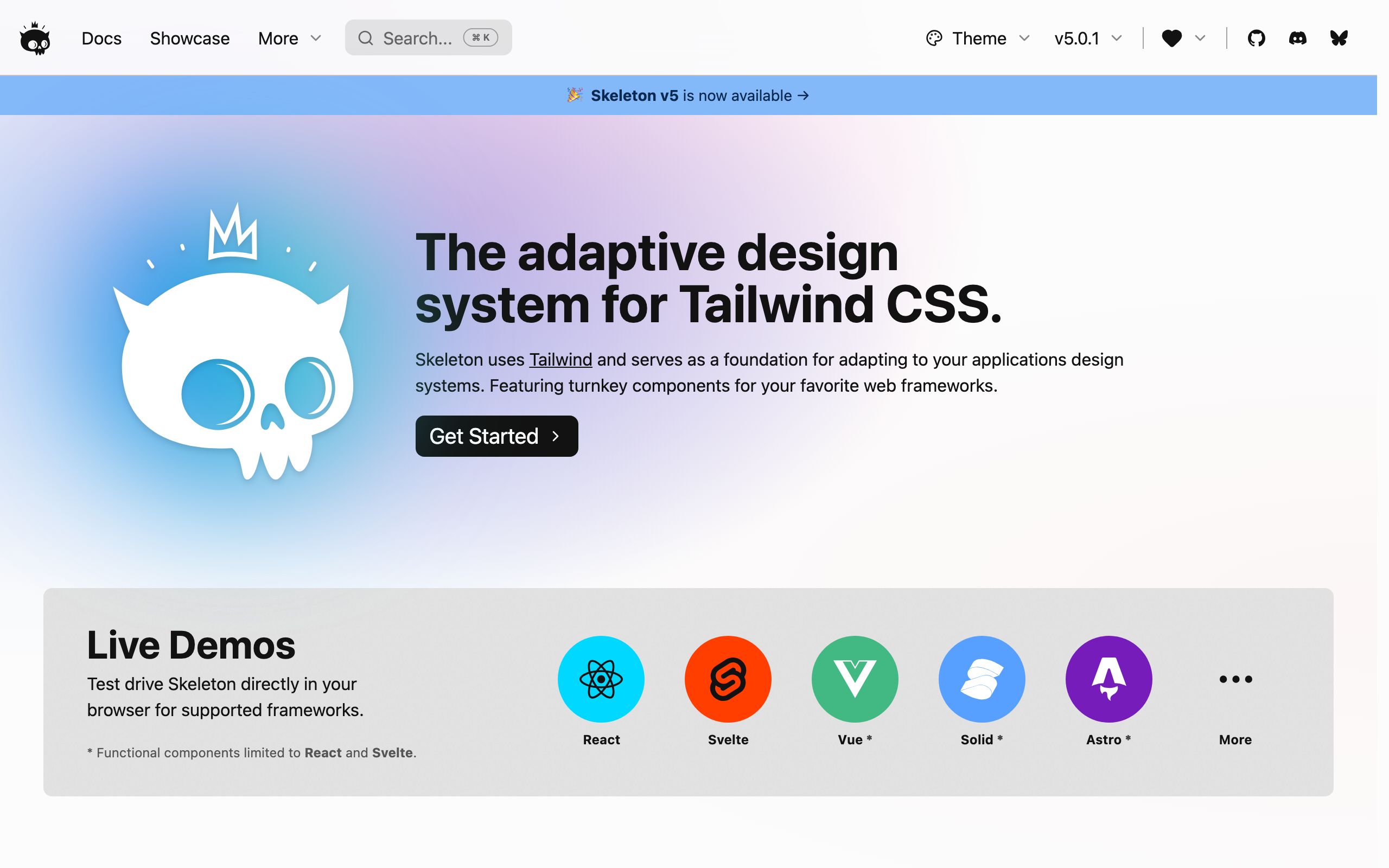 Skeleton screenshot