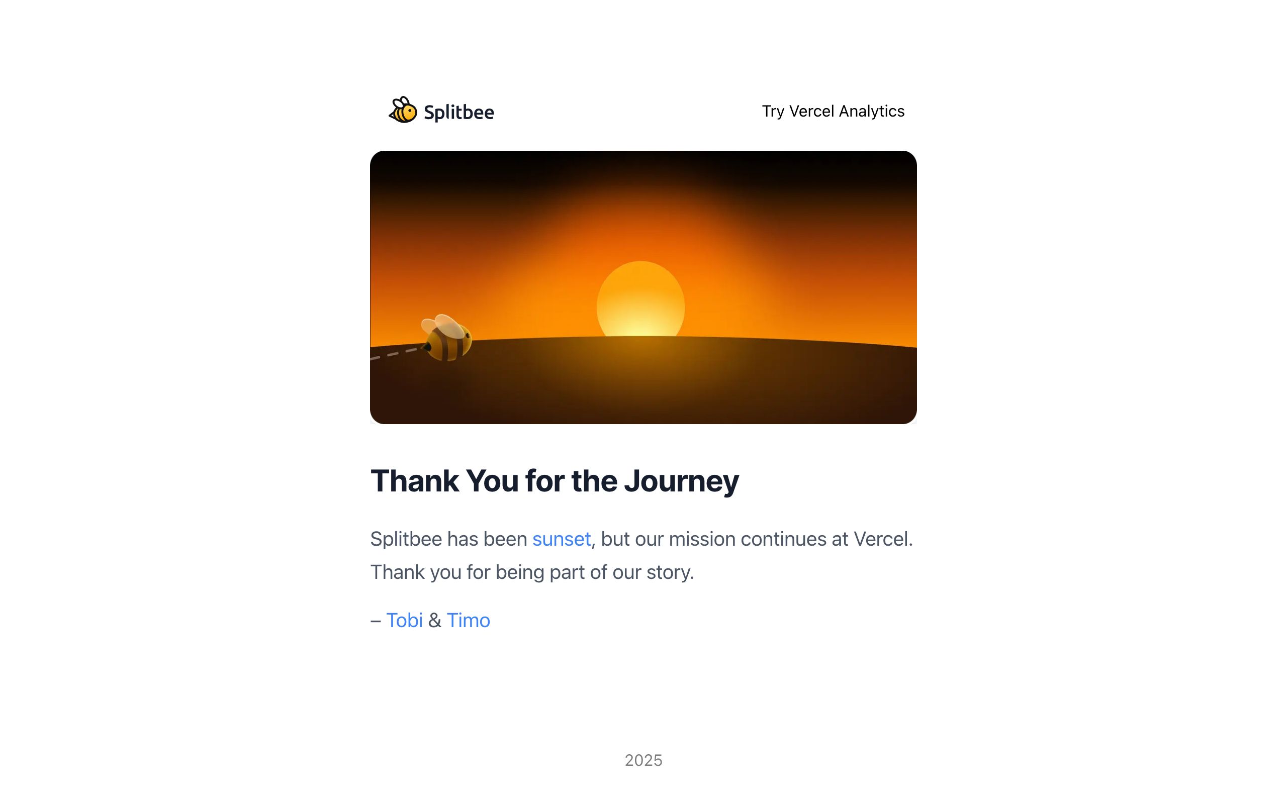 Splitbee screenshot