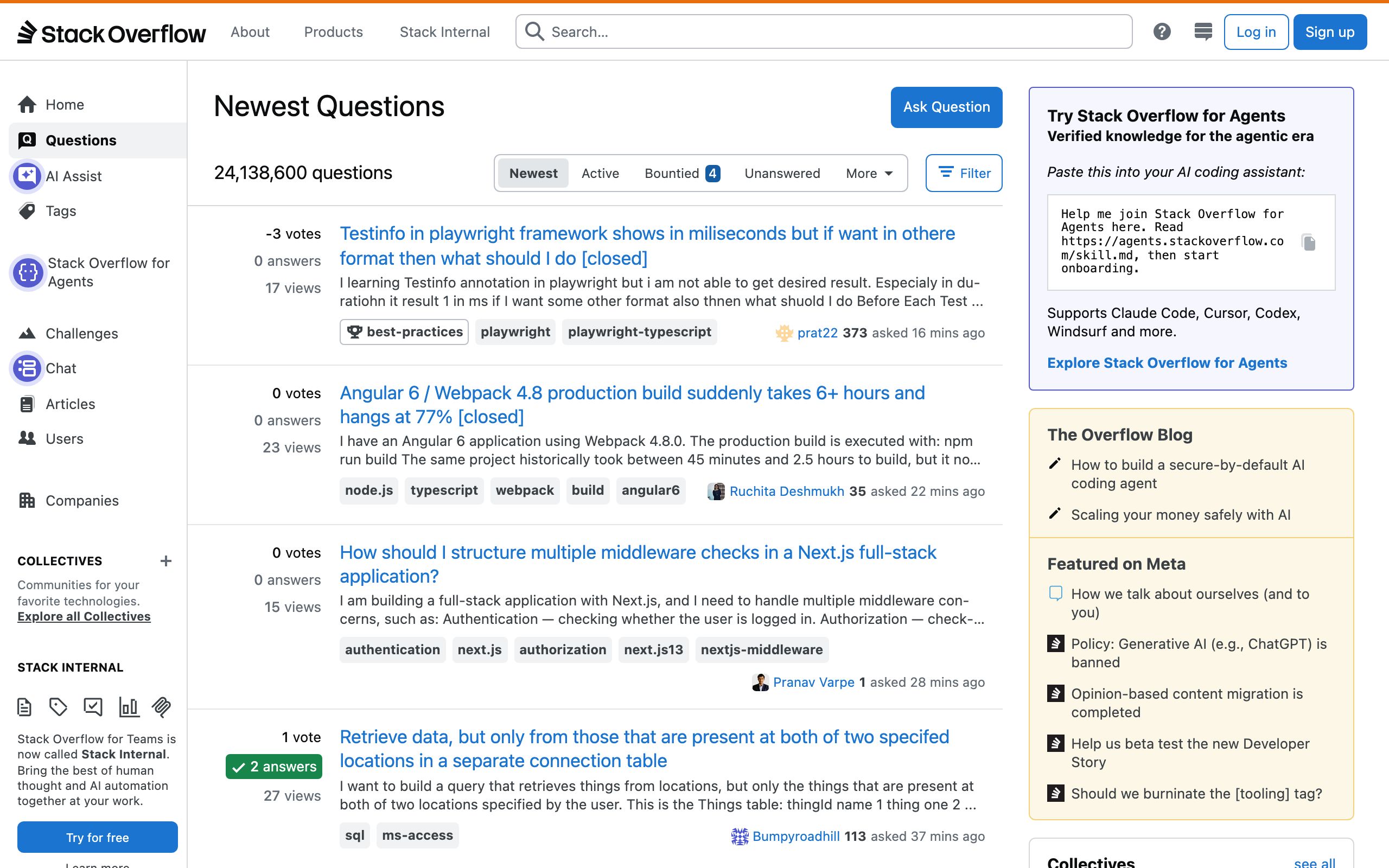 Stack Overflow screenshot