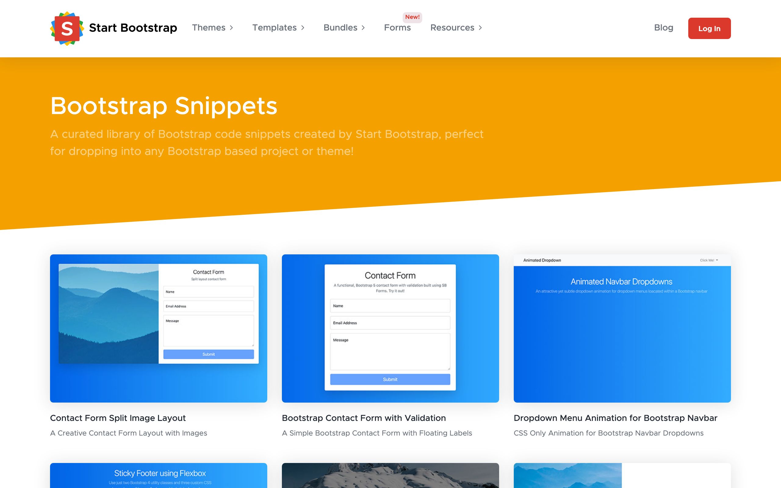 Start Bootstrap screenshot