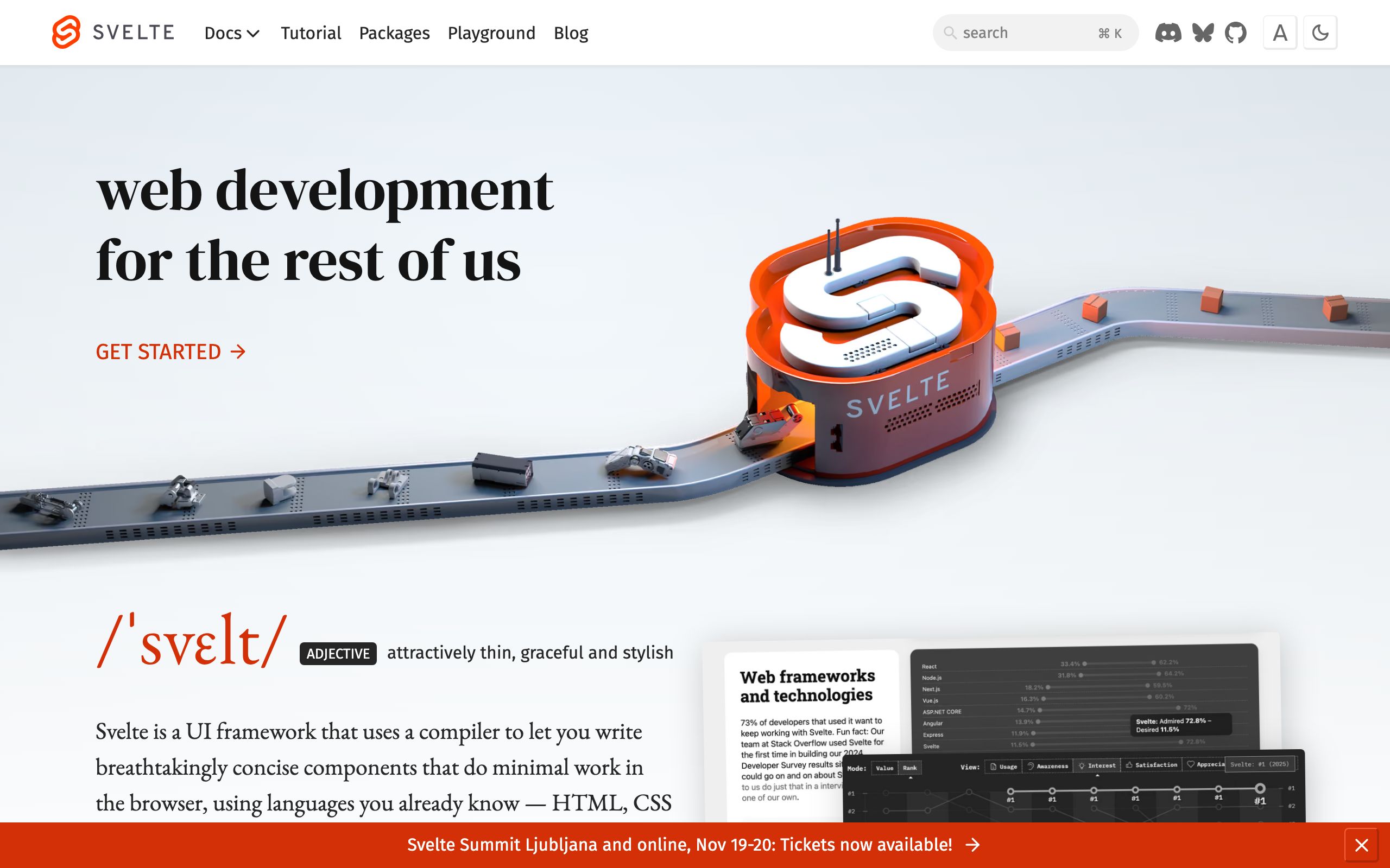 Svelte screenshot
