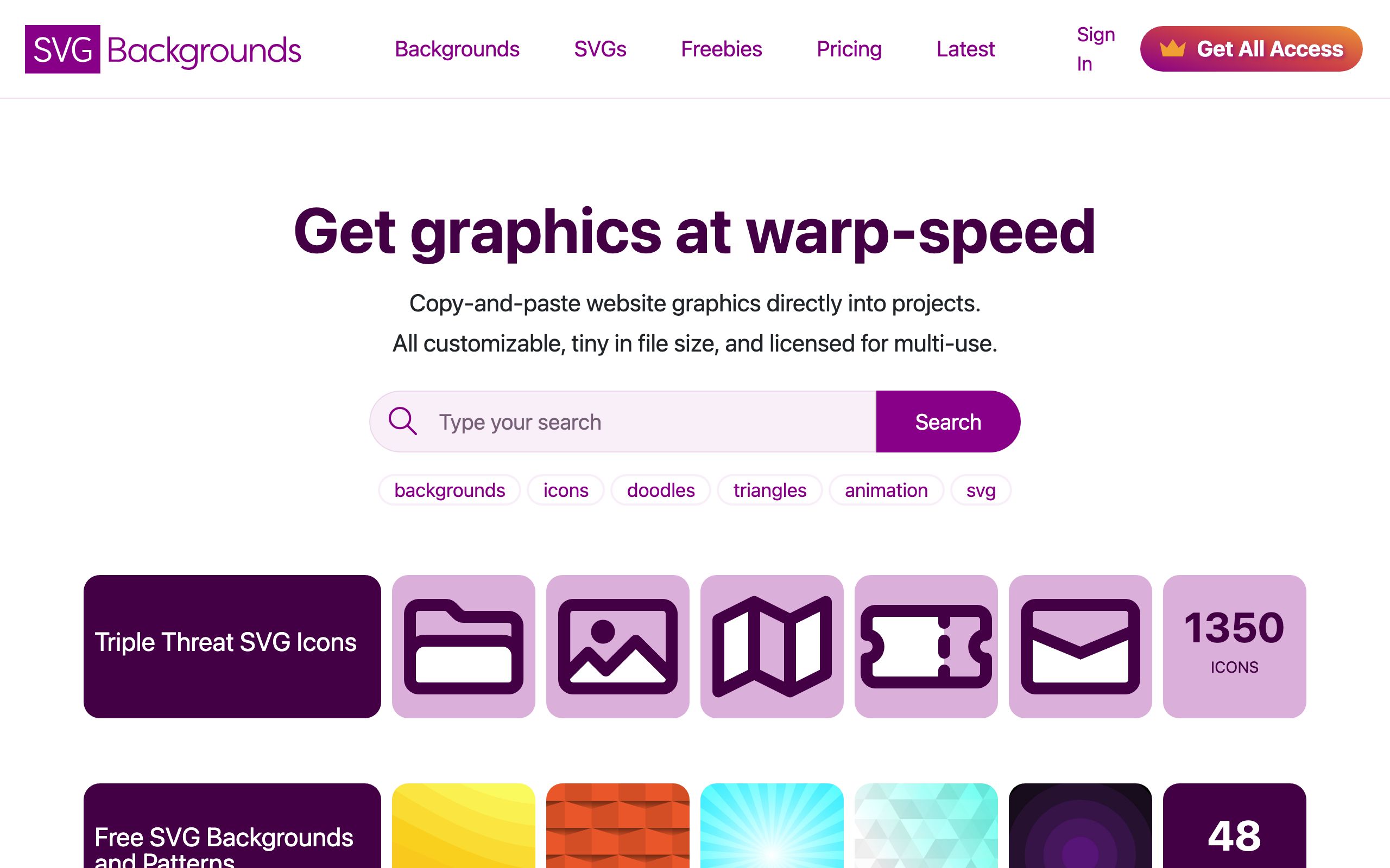 SVG Backgrounds screenshot