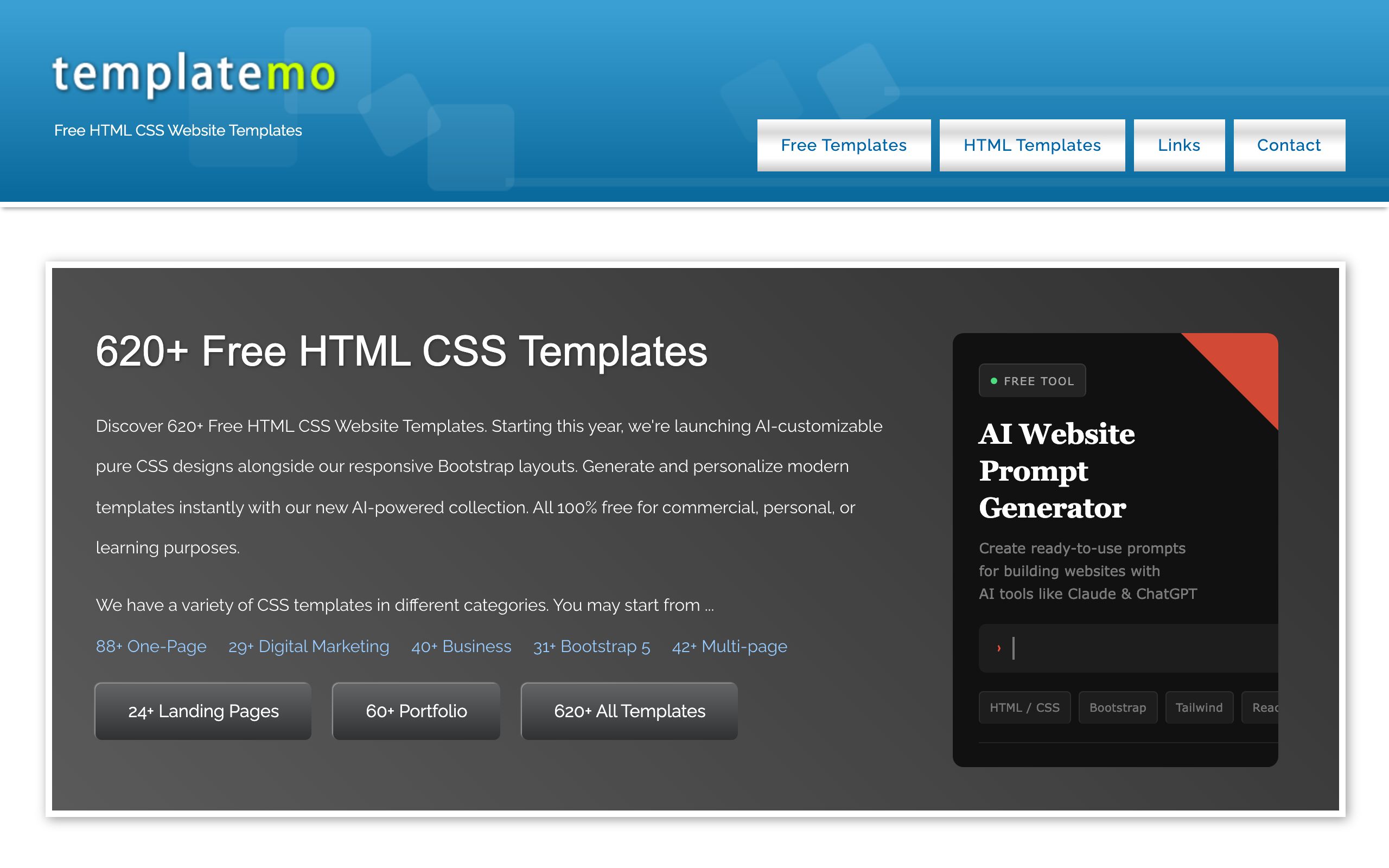 TemplateMo screenshot