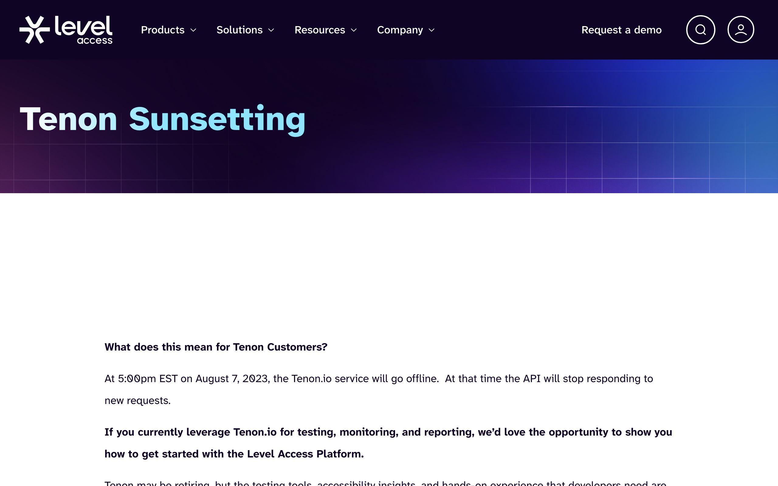 Tenon screenshot