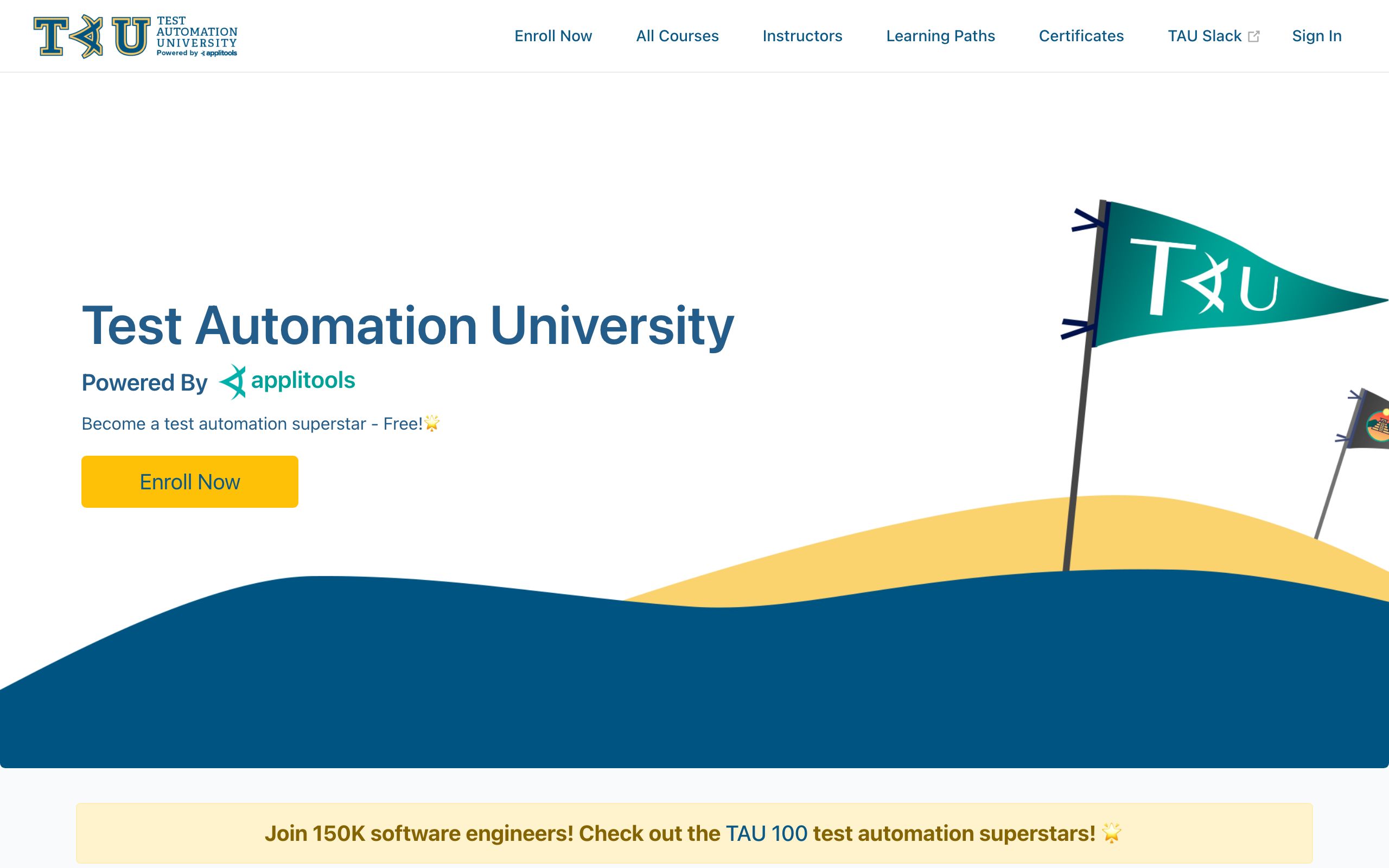 Test Automation University screenshot