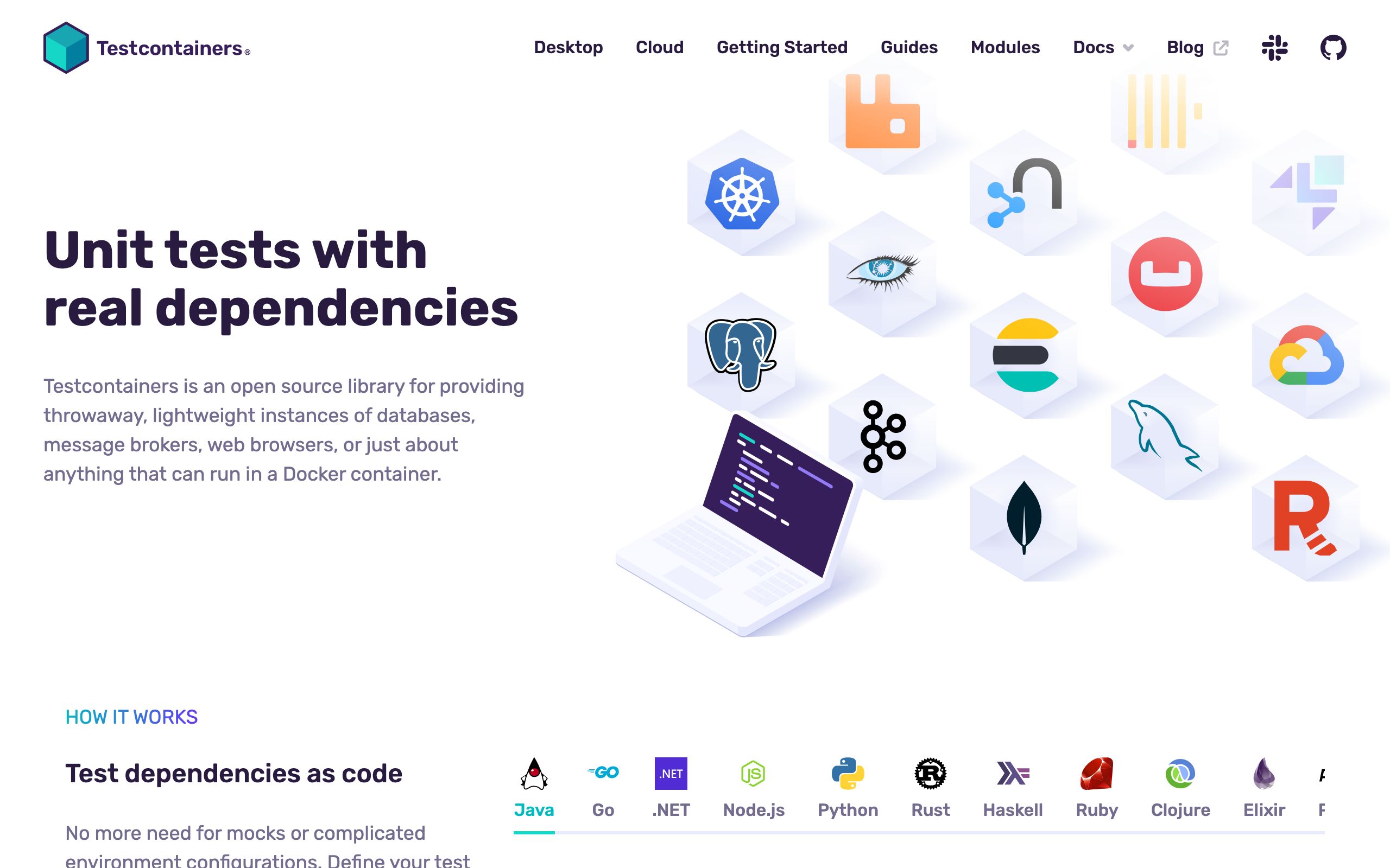 Testcontainers screenshot