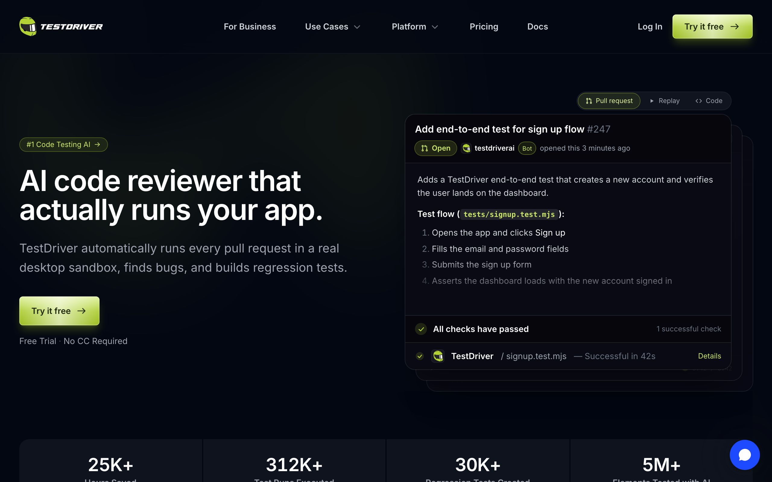 TestDriver screenshot