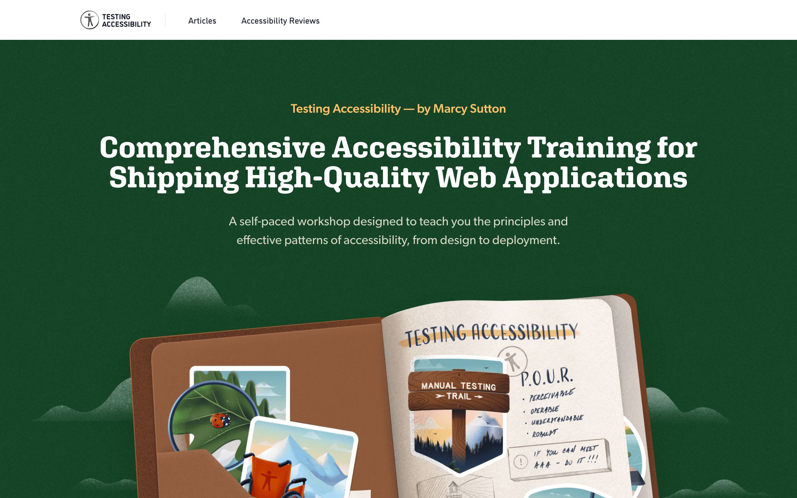 Testing Accessibility screenshot