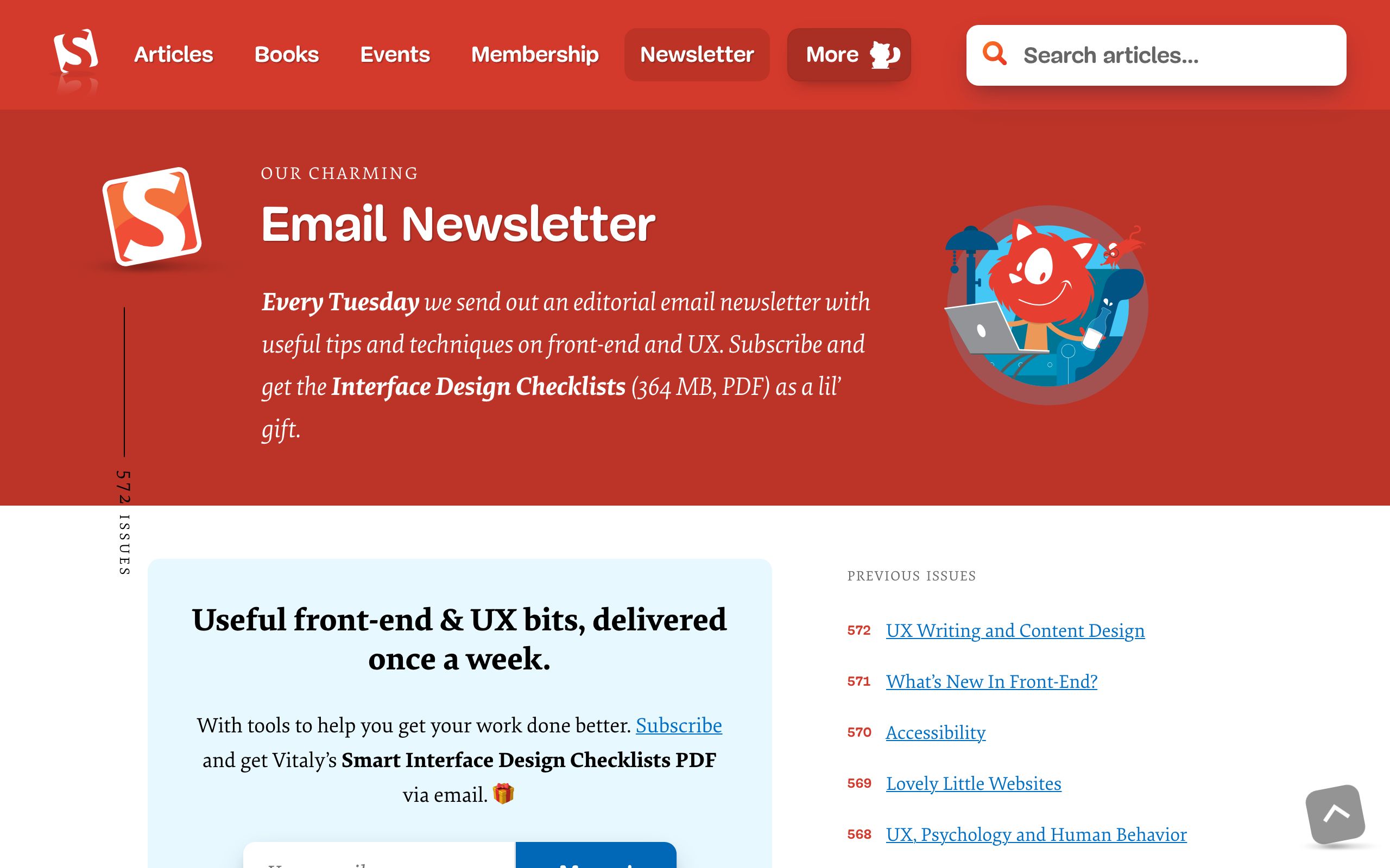 The Smashing Email Newsletter screenshot