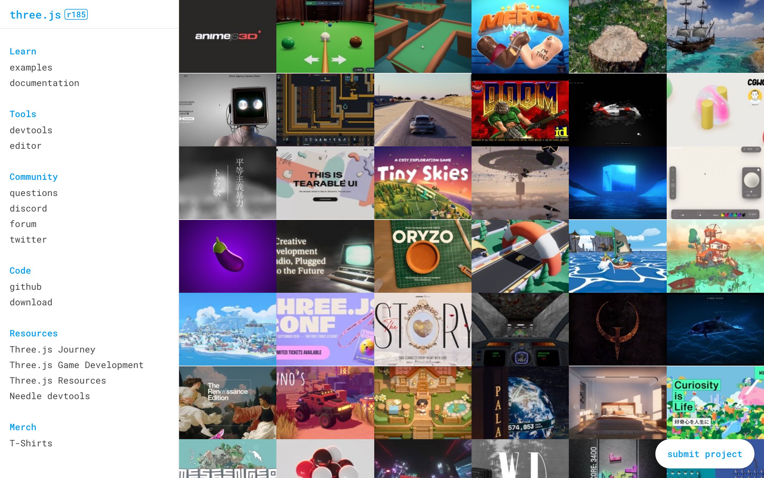 Three.js screenshot