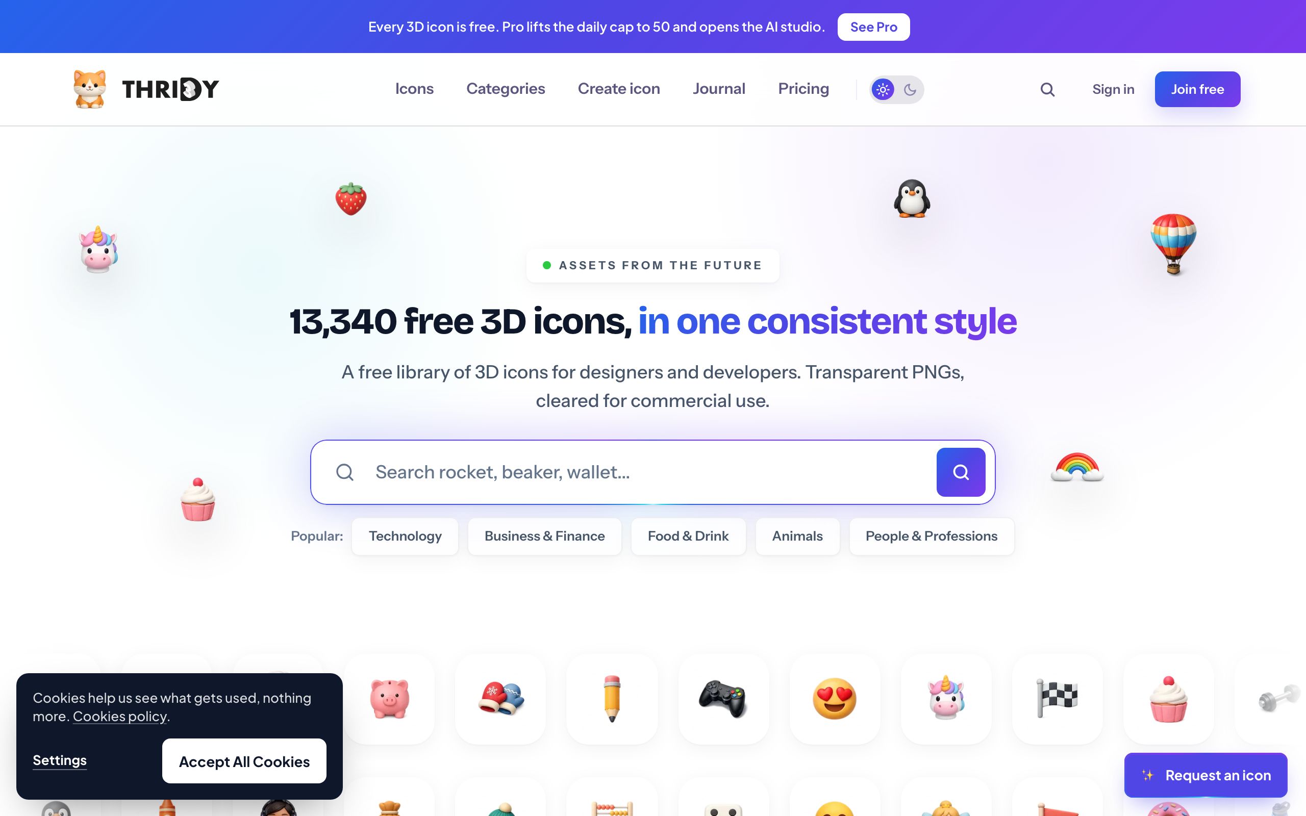 Thridy screenshot