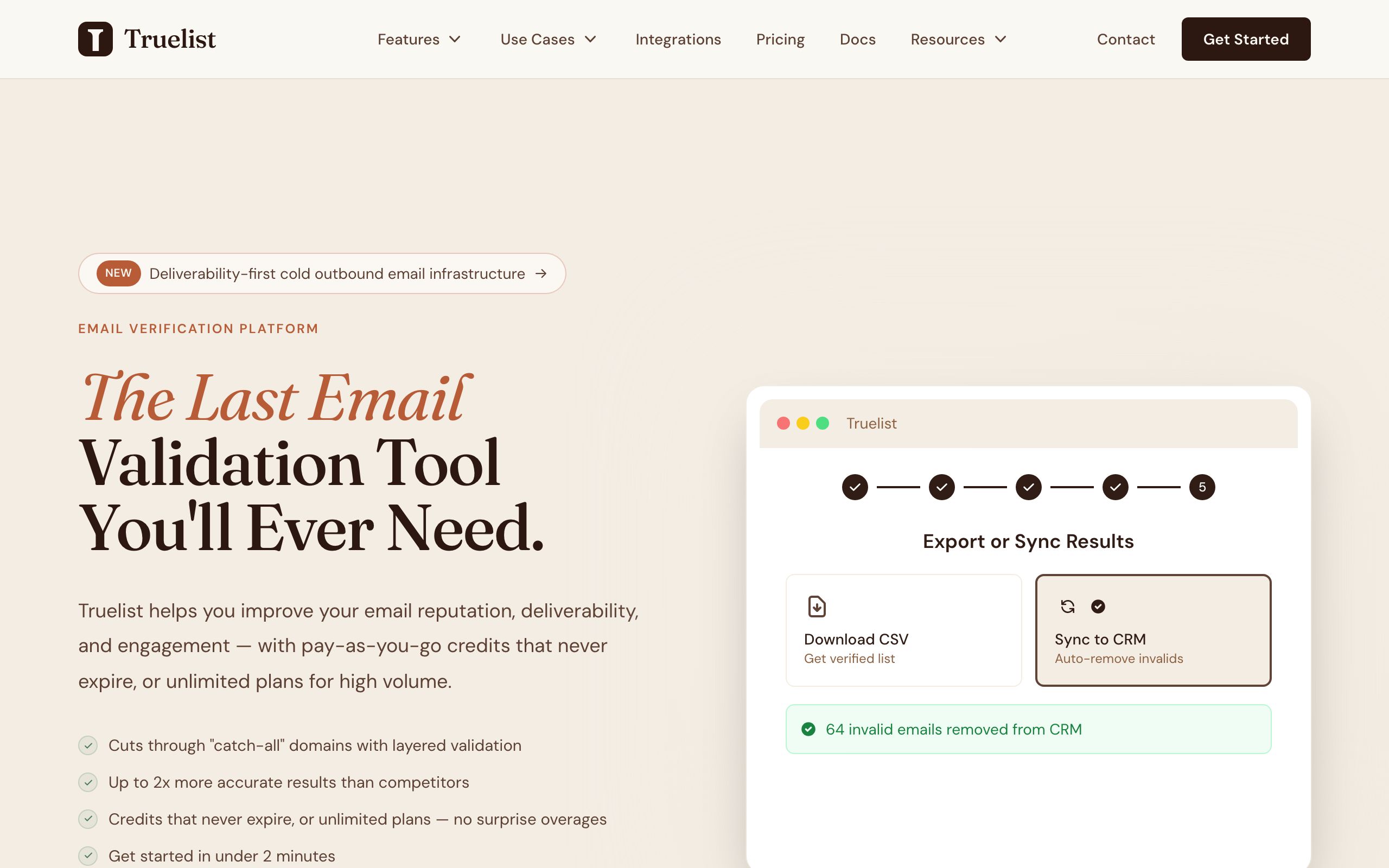 Truelist screenshot
