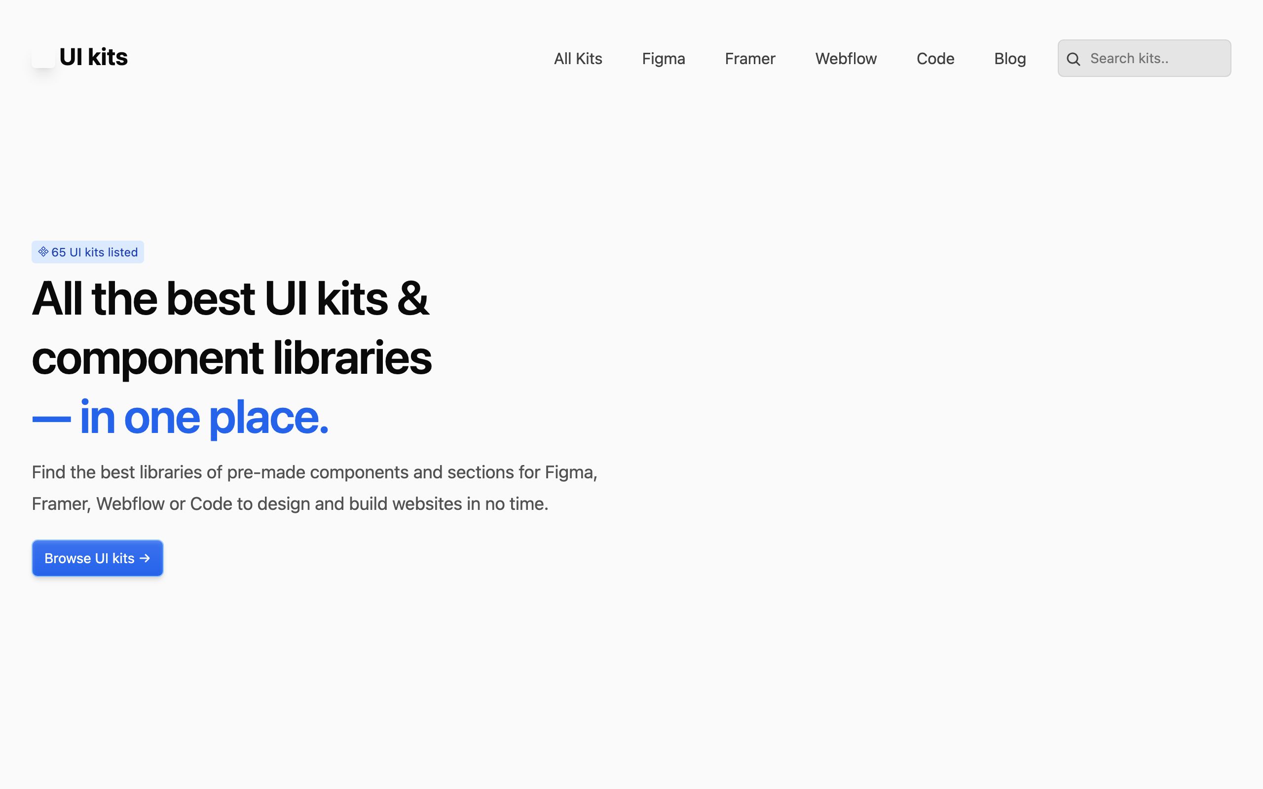UI kits screenshot