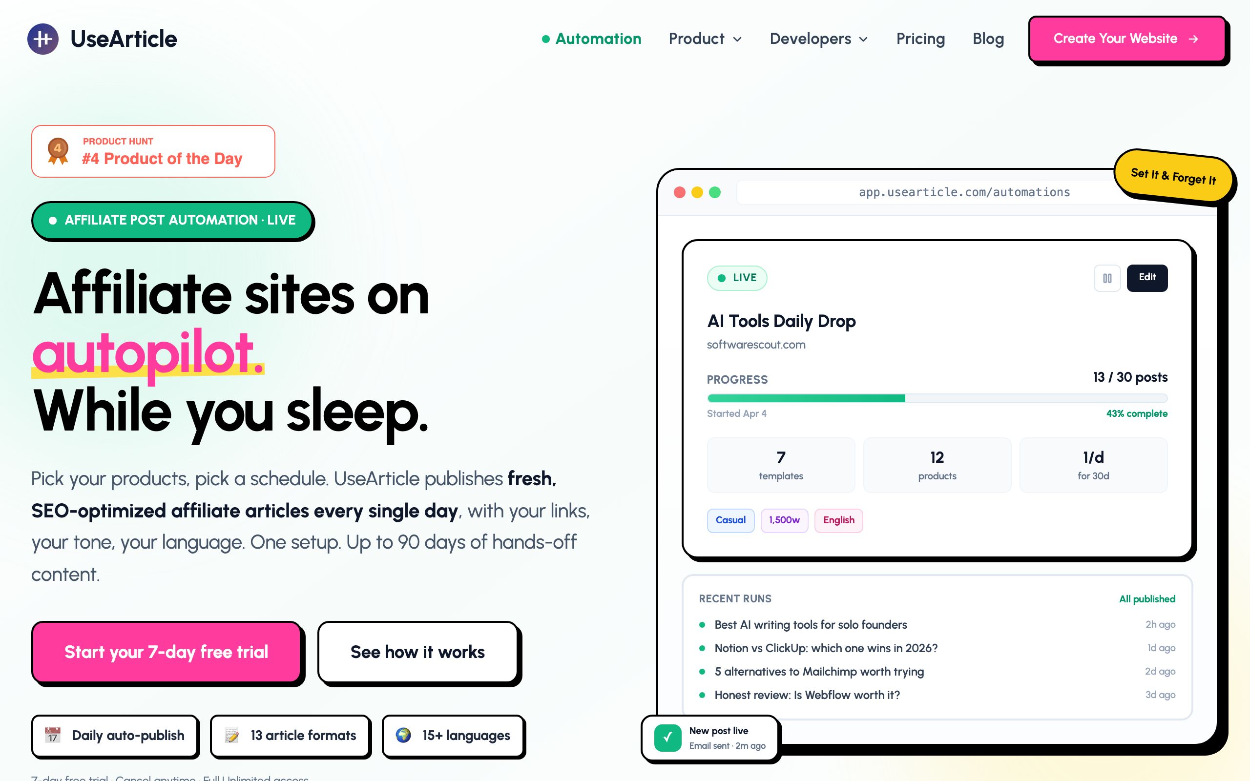 UseArticle screenshot