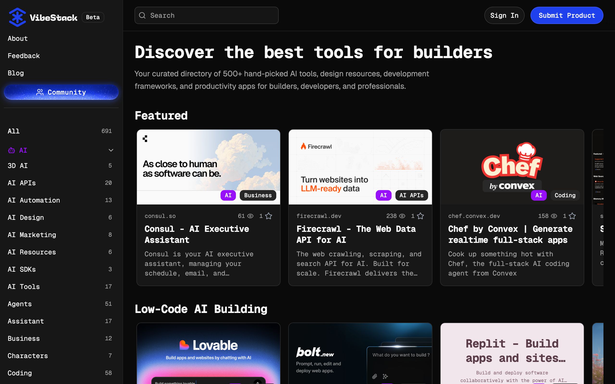 VibeStack screenshot