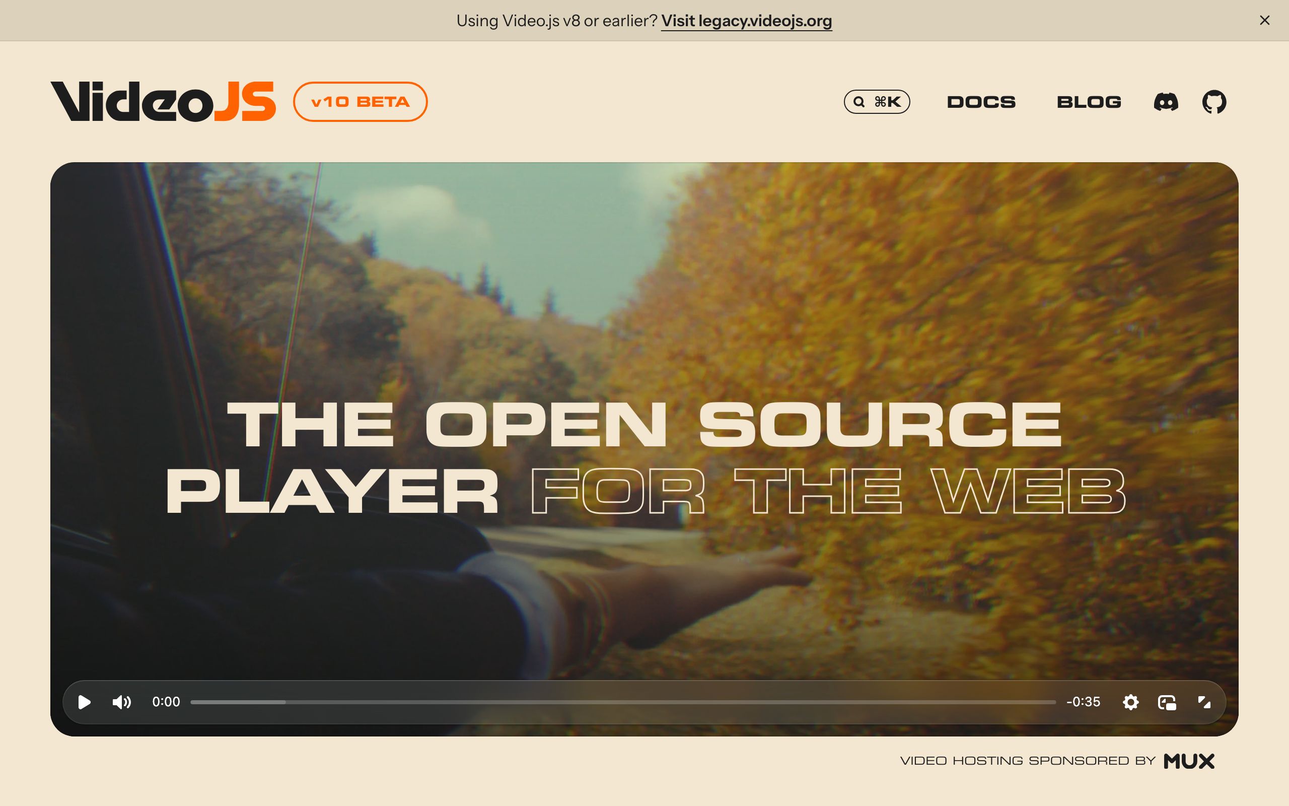 Video.js screenshot