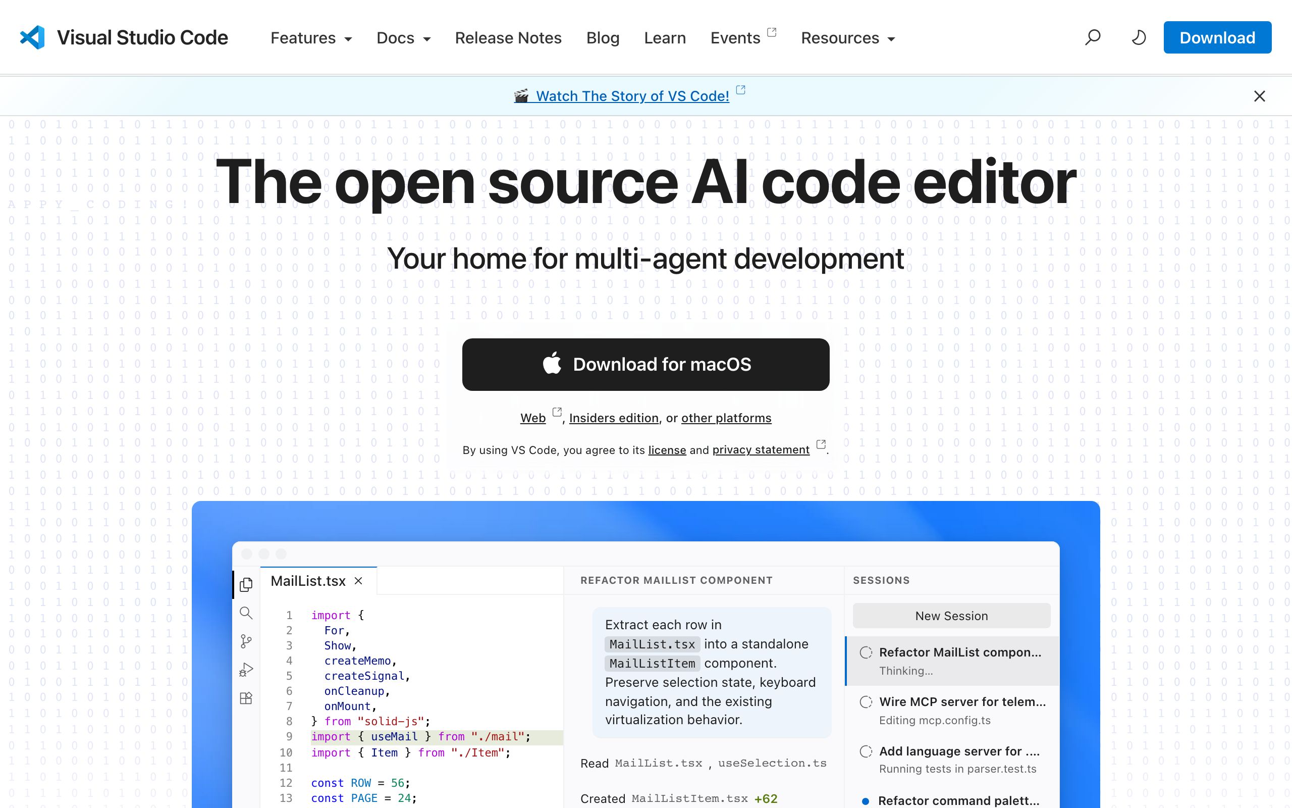 Visual Studio Code screenshot