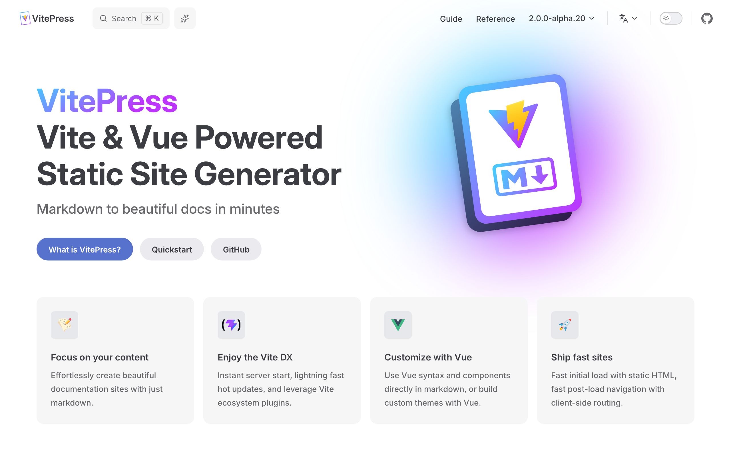 VitePress screenshot