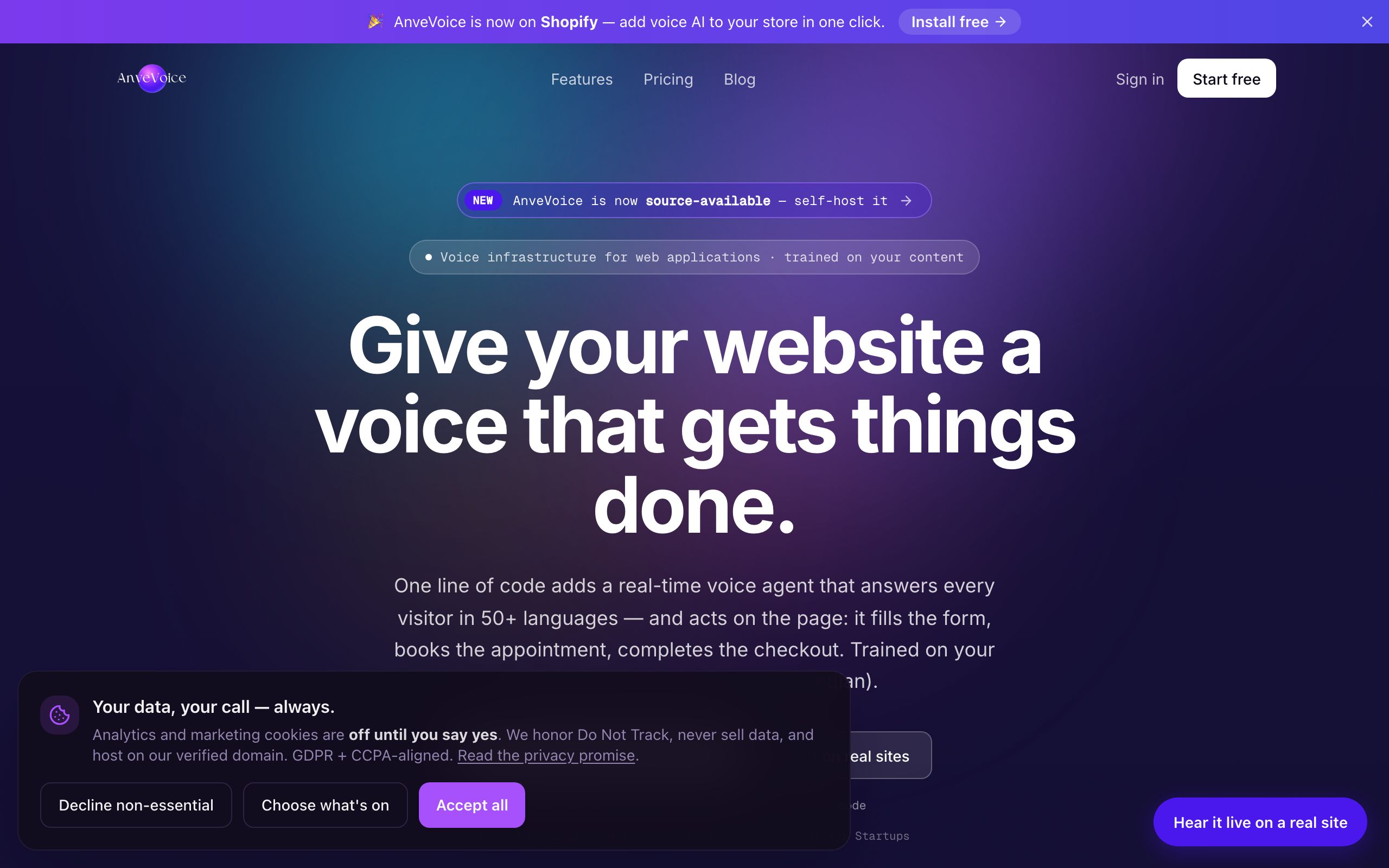 Voice AI Agent screenshot