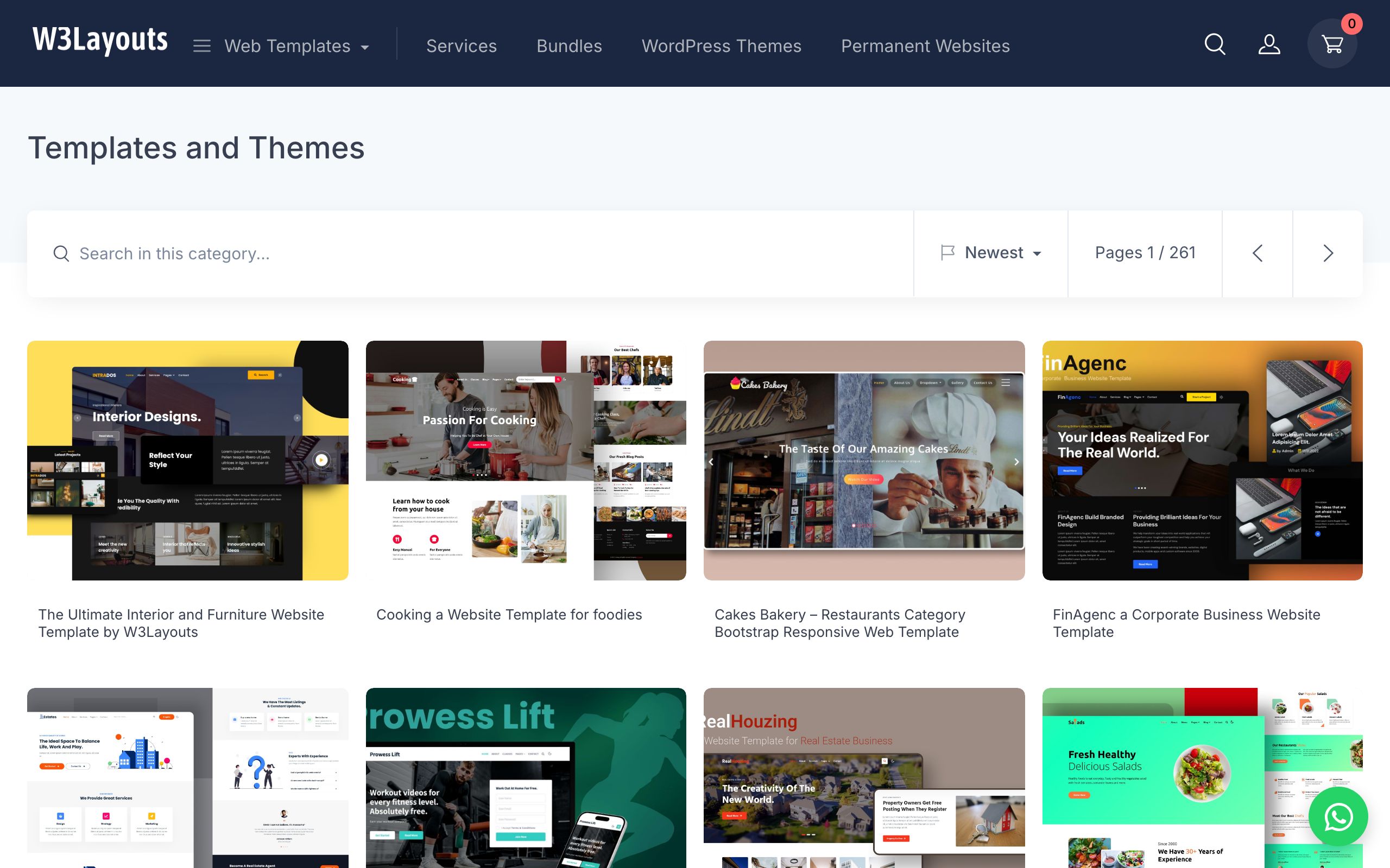 W3Layouts screenshot