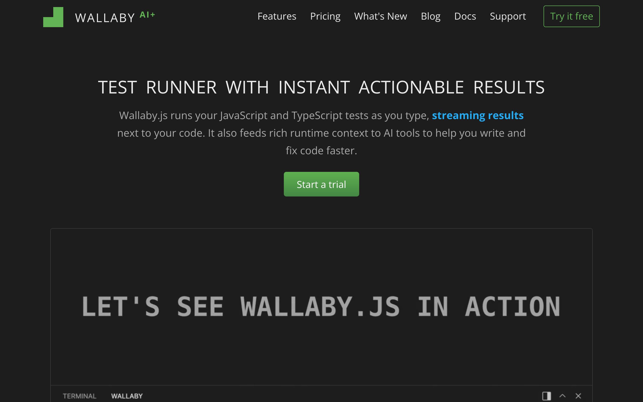 Wallaby screenshot