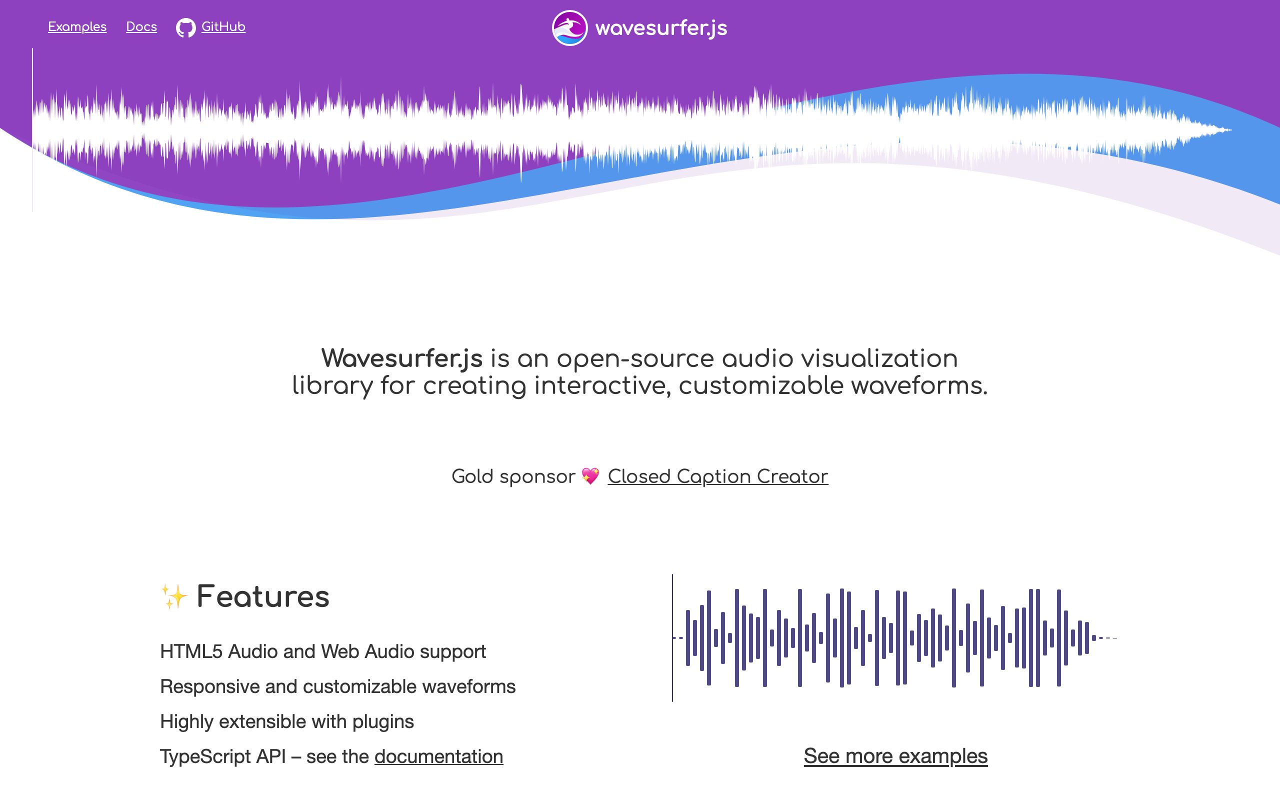 wavesurfer.js screenshot