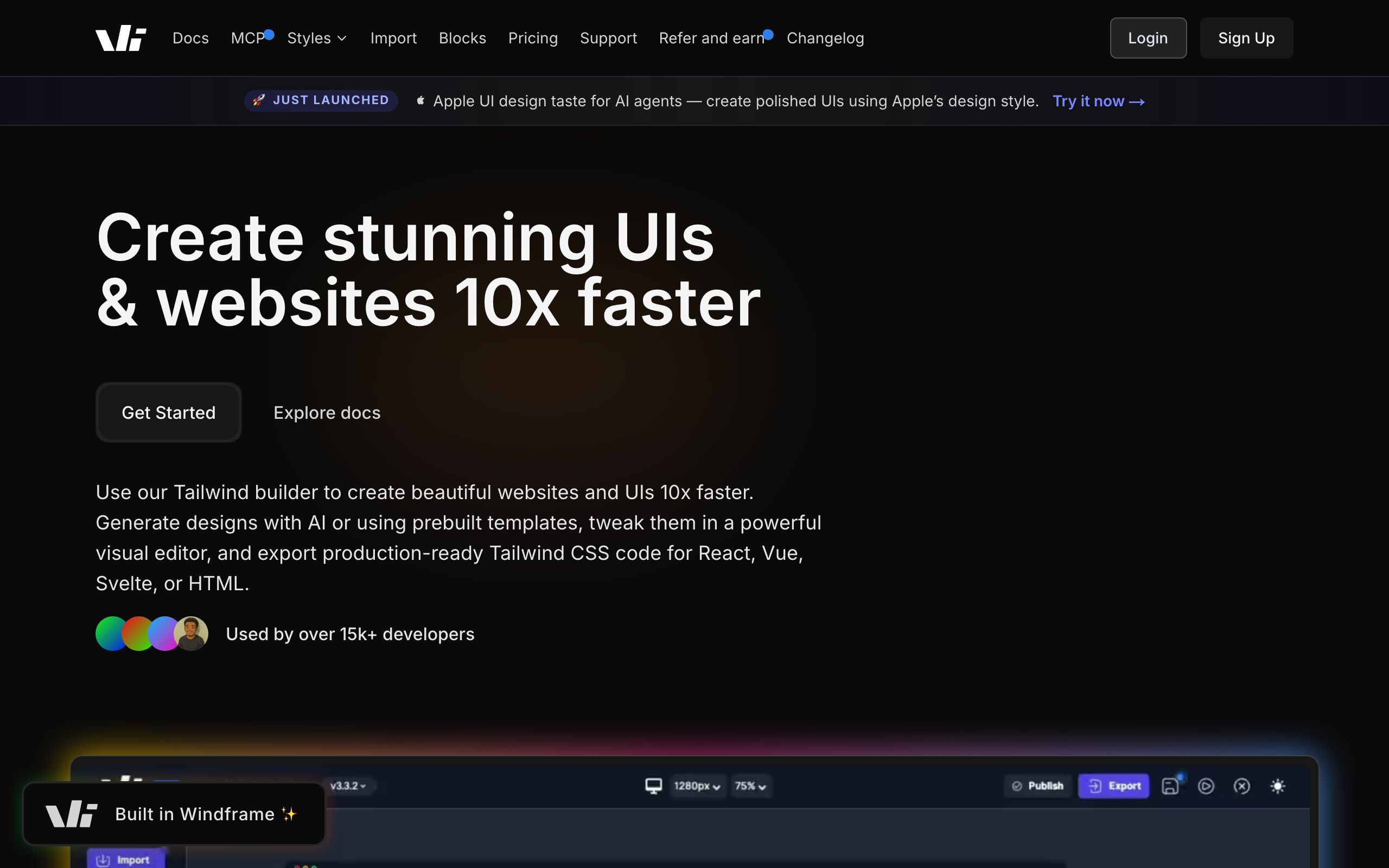 Windframe screenshot